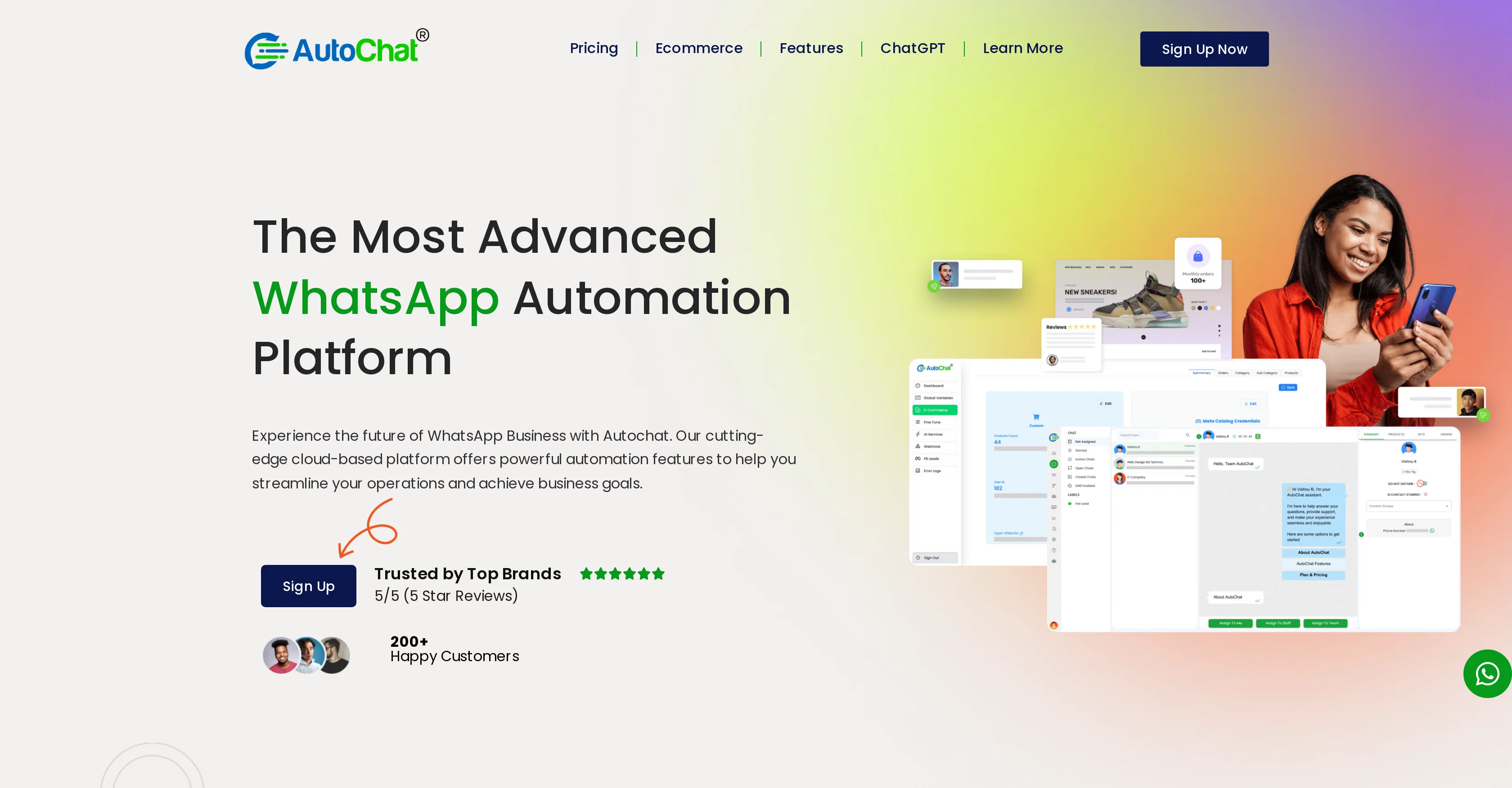 AutoChat website