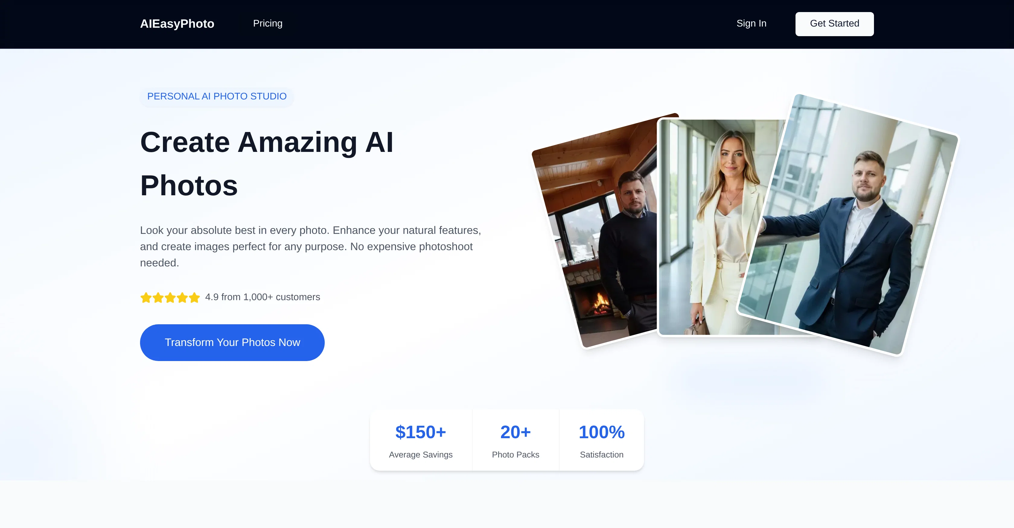 BestPhotoAI website