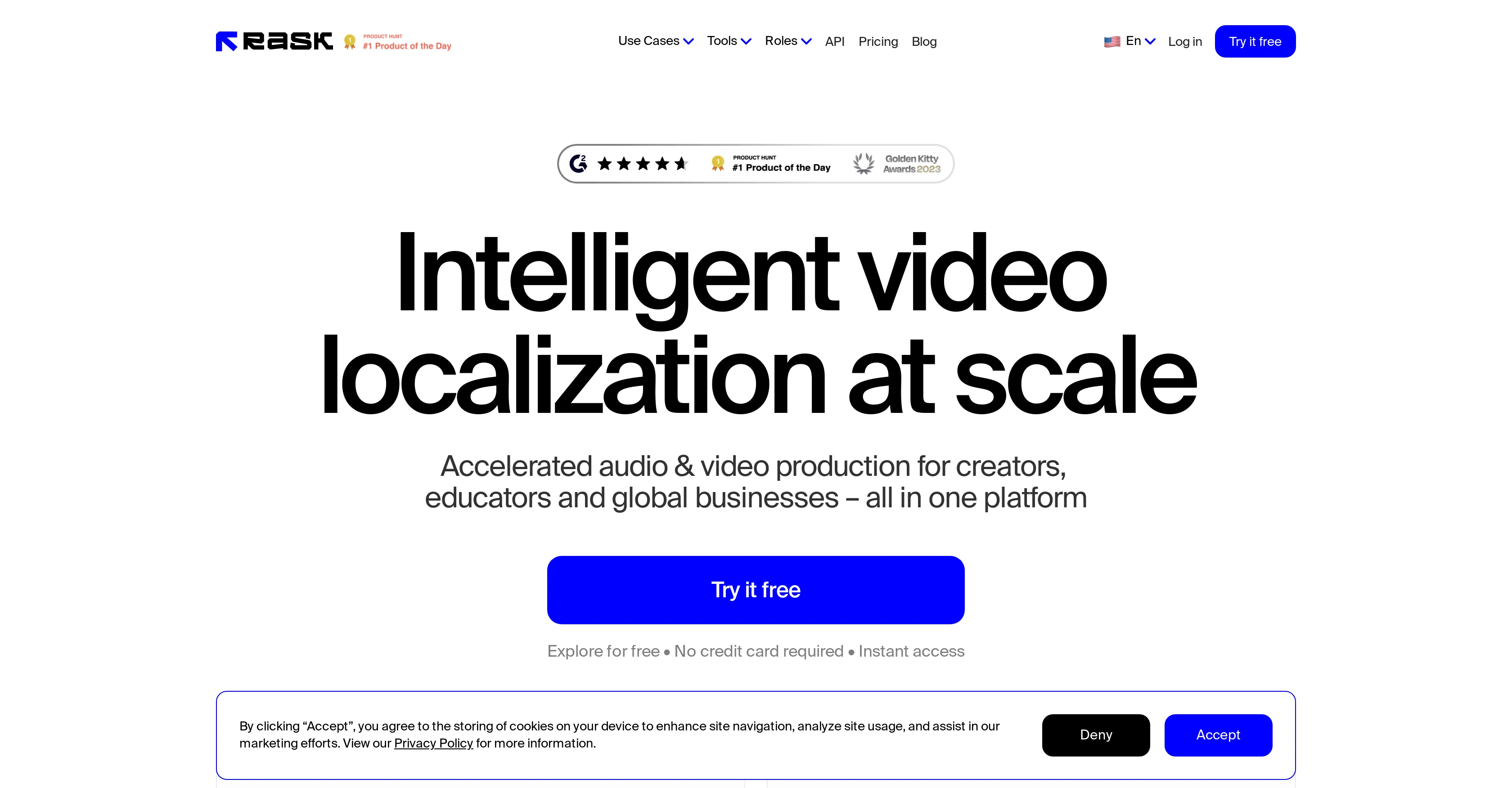 Rask website