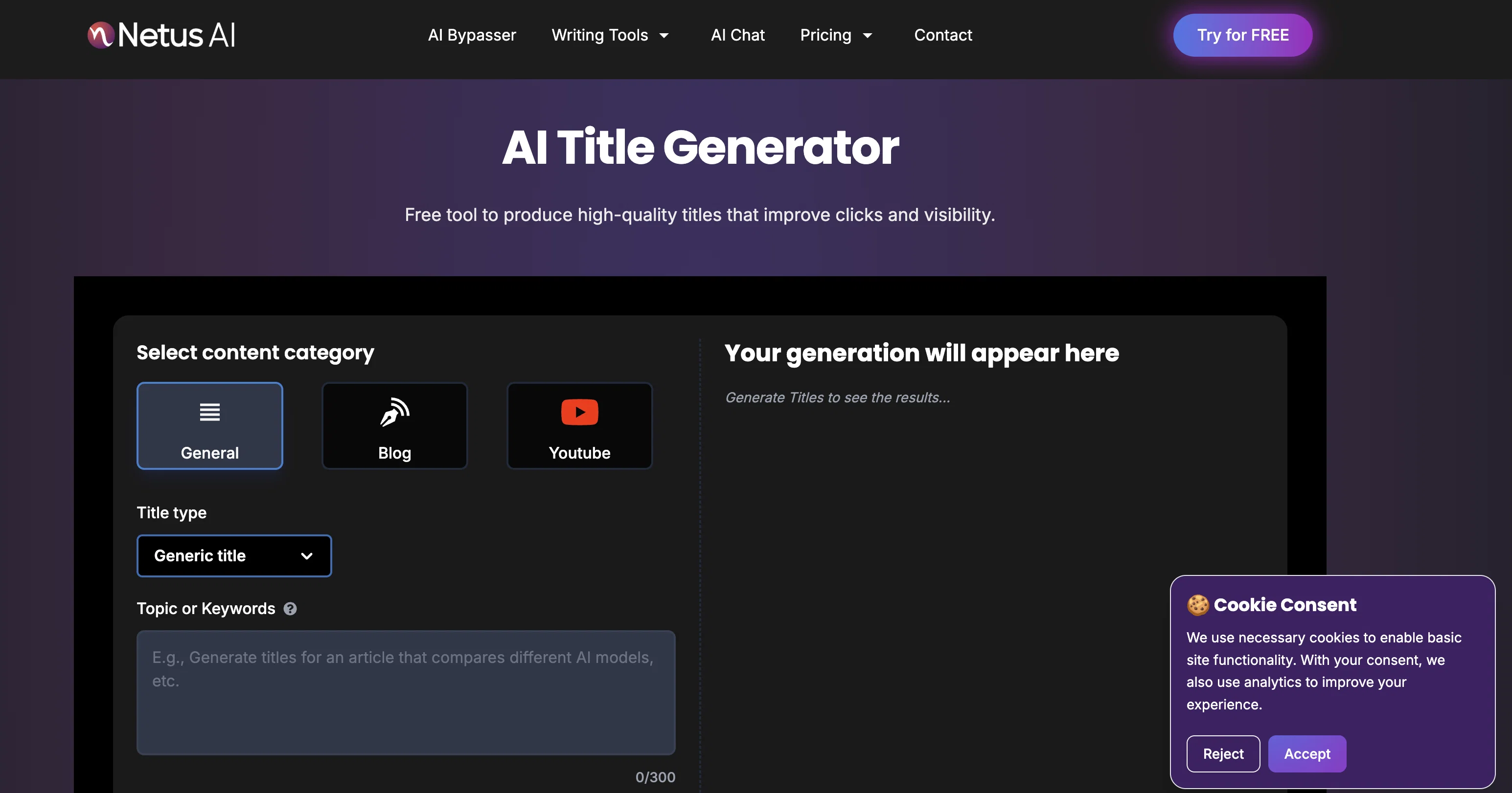 HeadlinesAI website