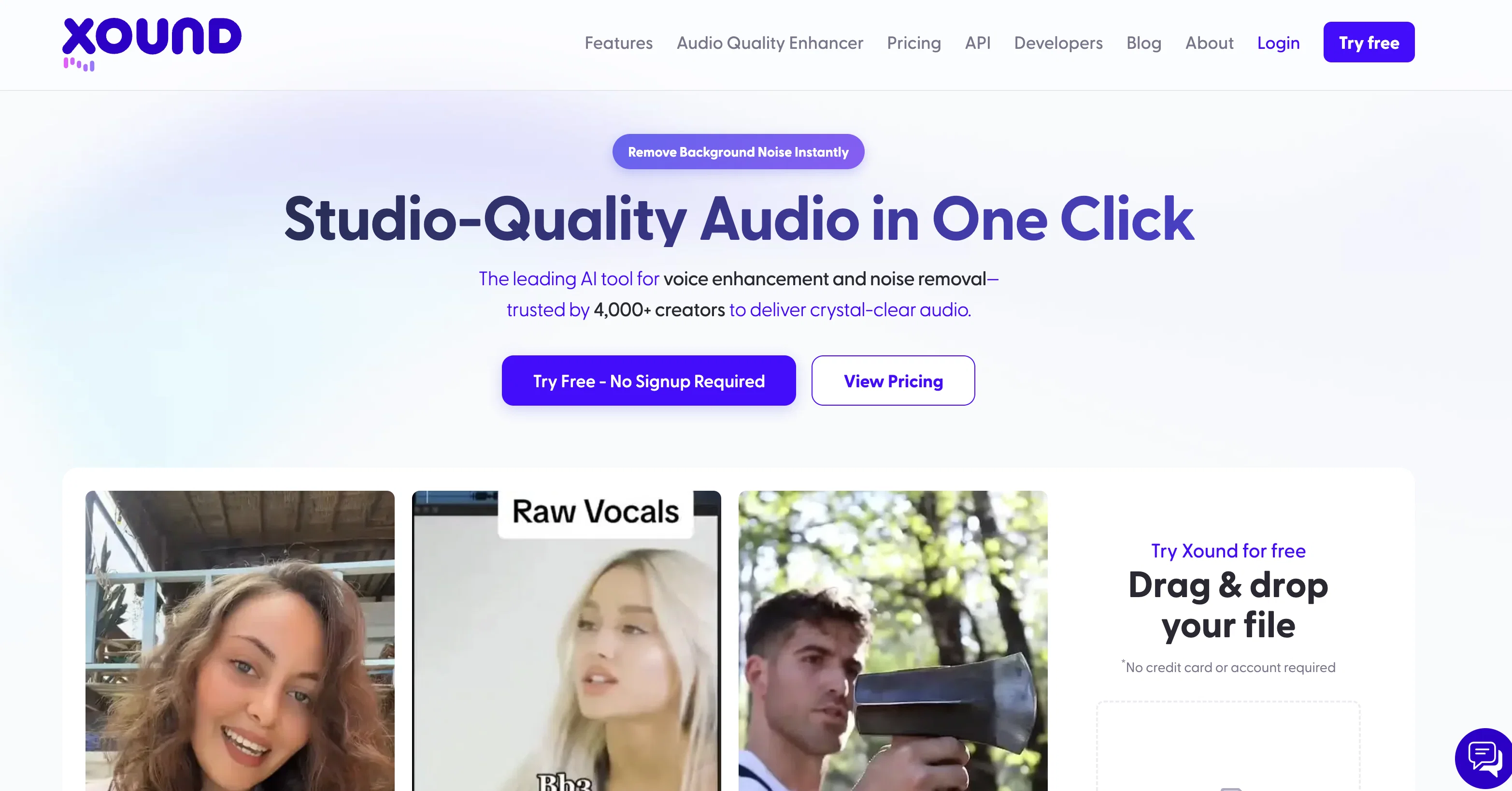 Xound website
