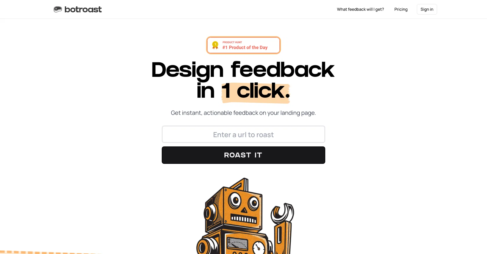 Botroast website