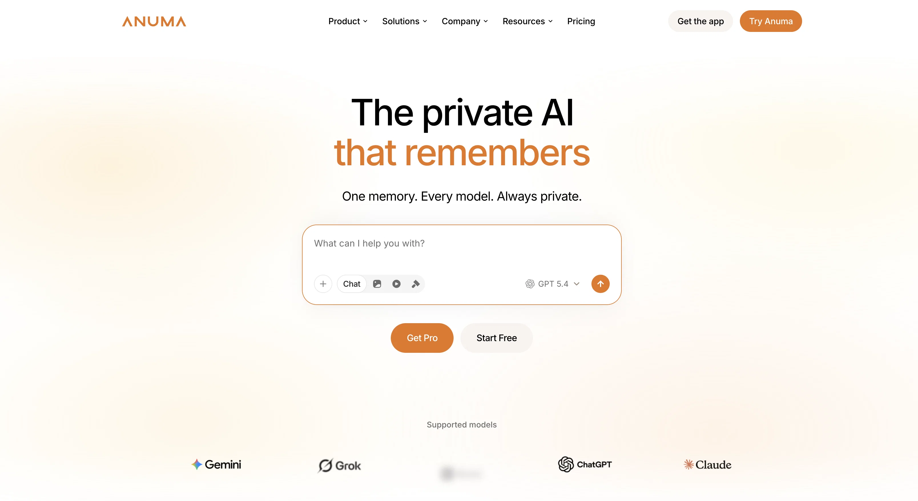 Anuma website