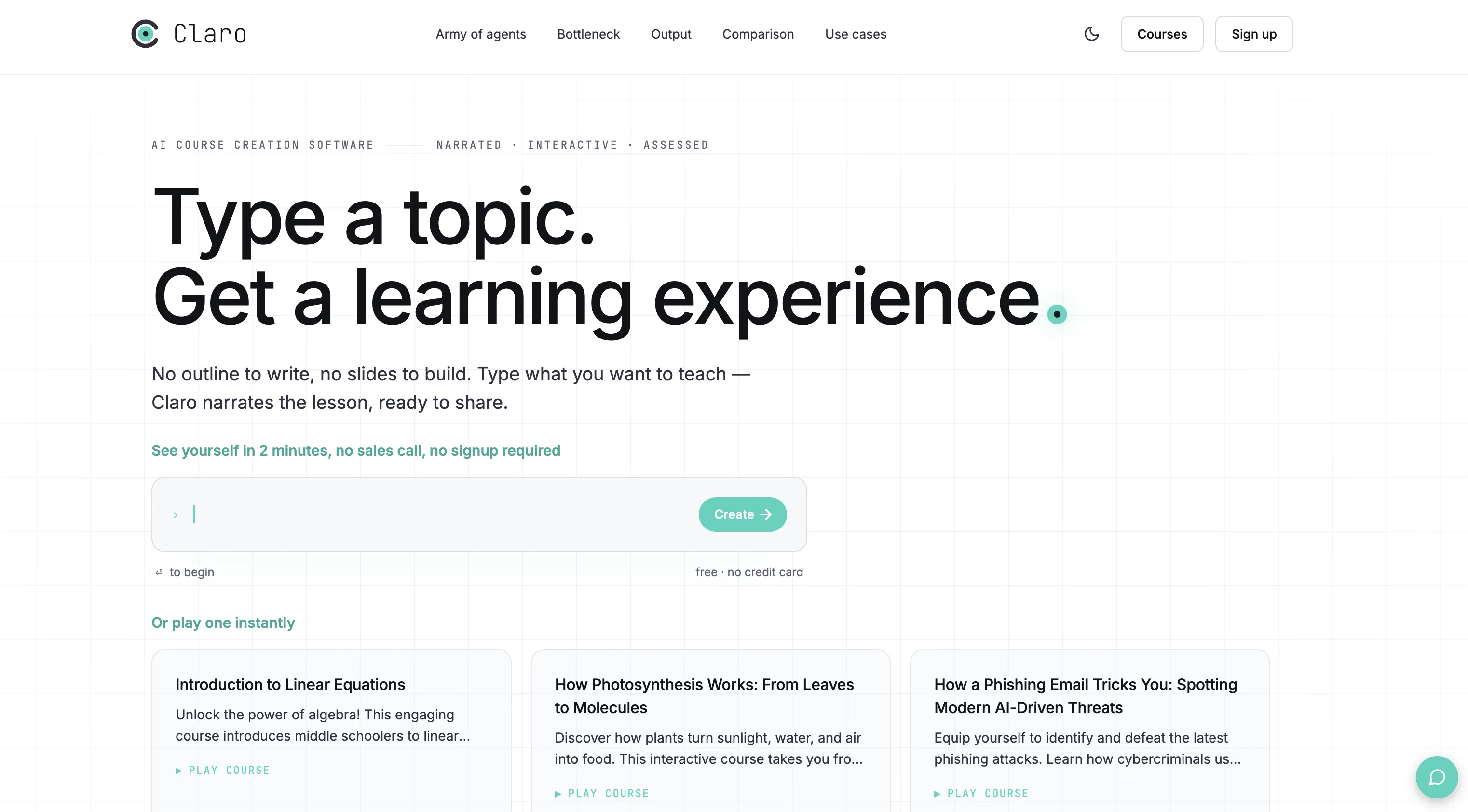 Claro website