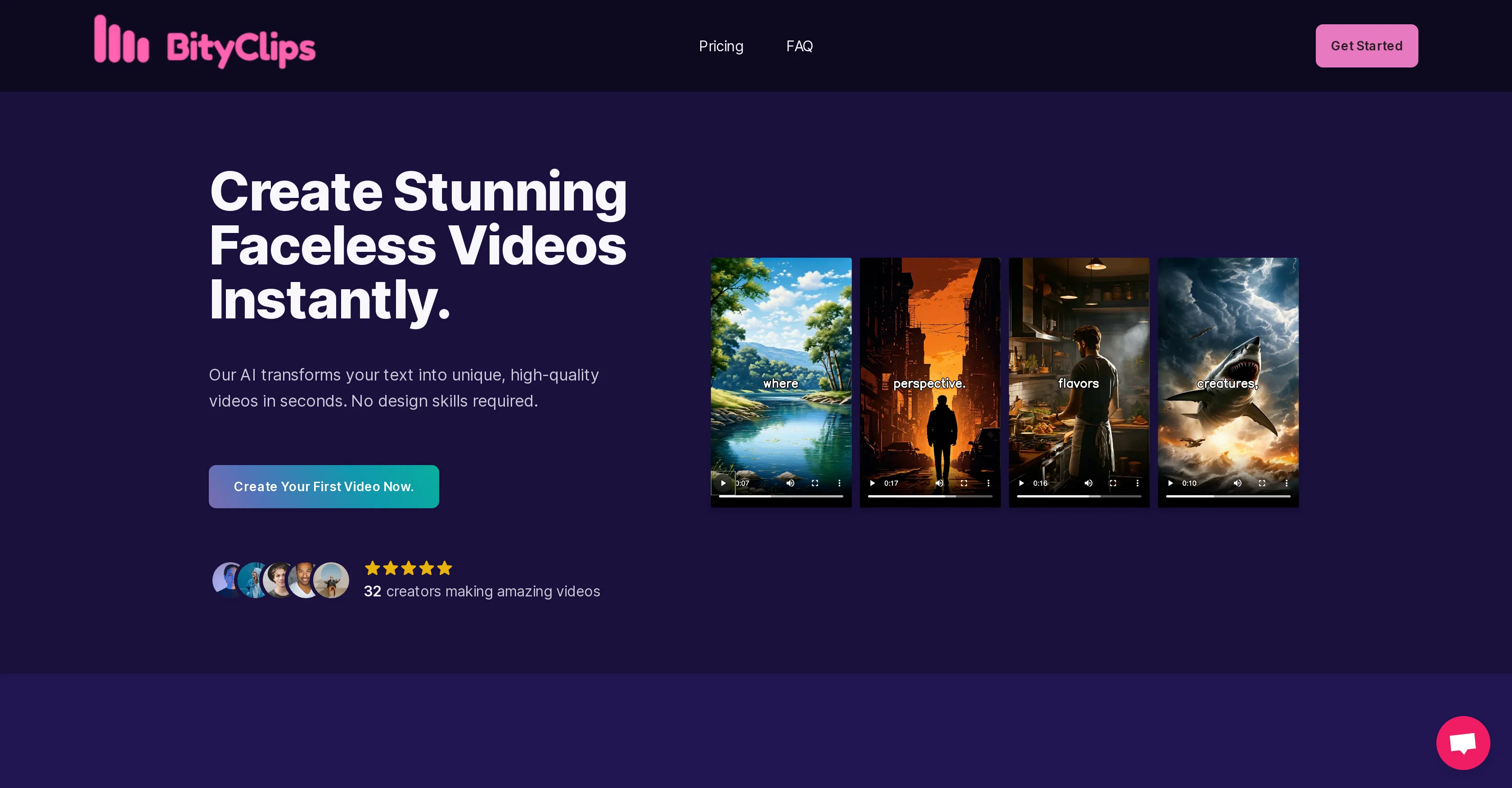 BityClips website
