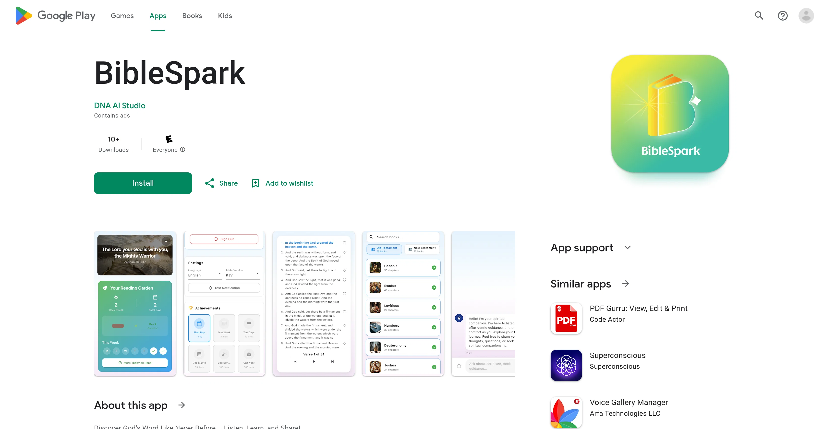 BibleSpark website