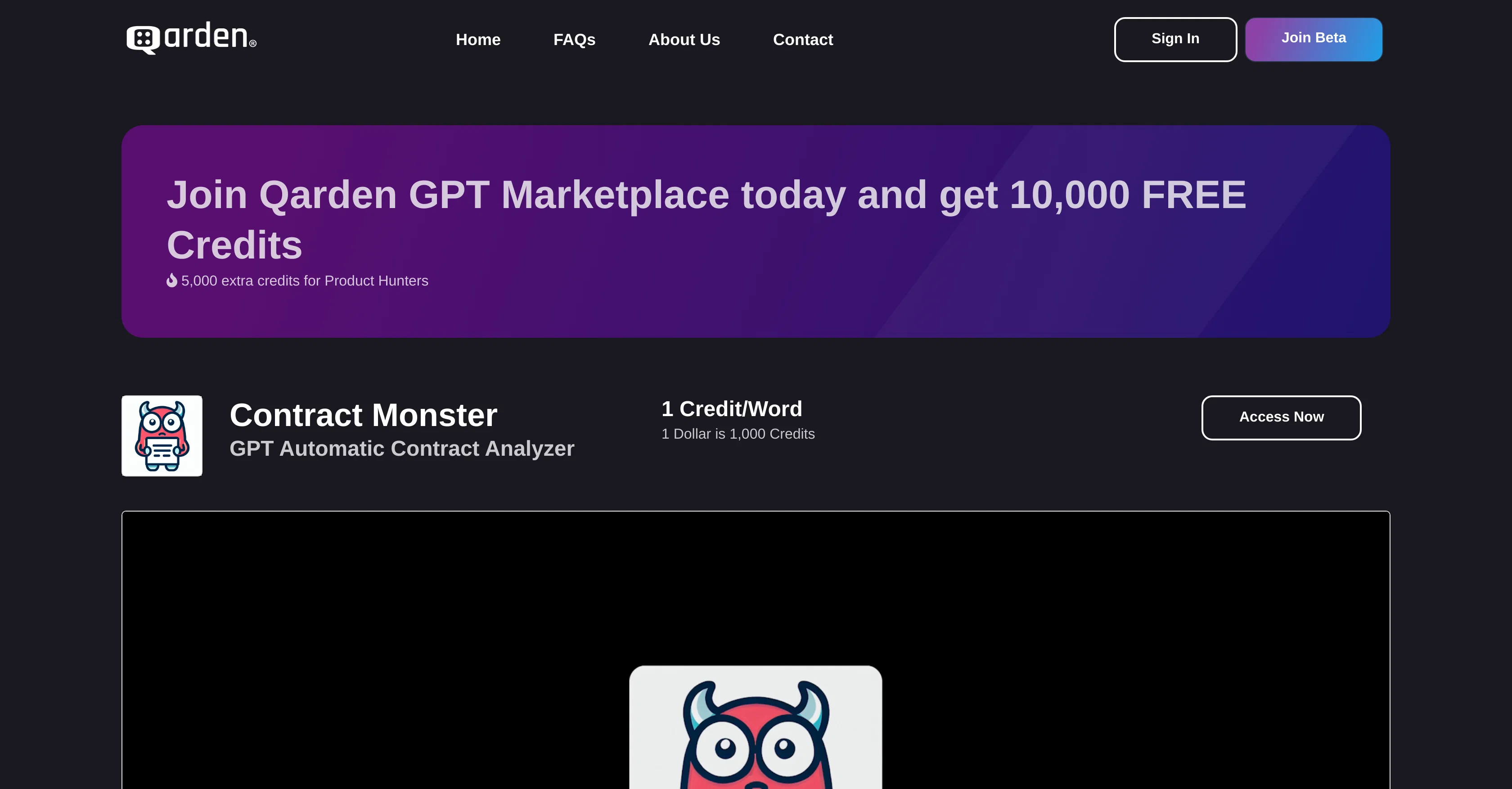 Contract Monster website