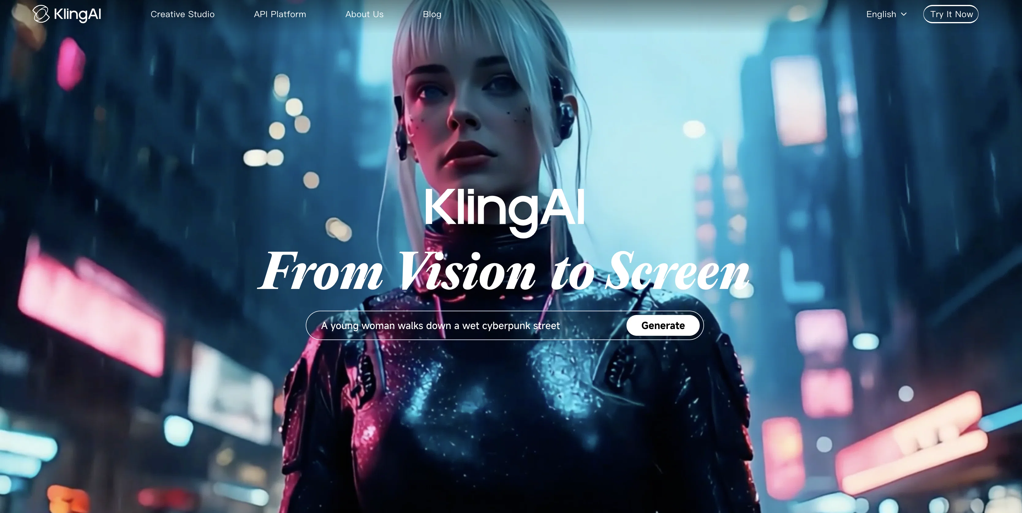 Kling website