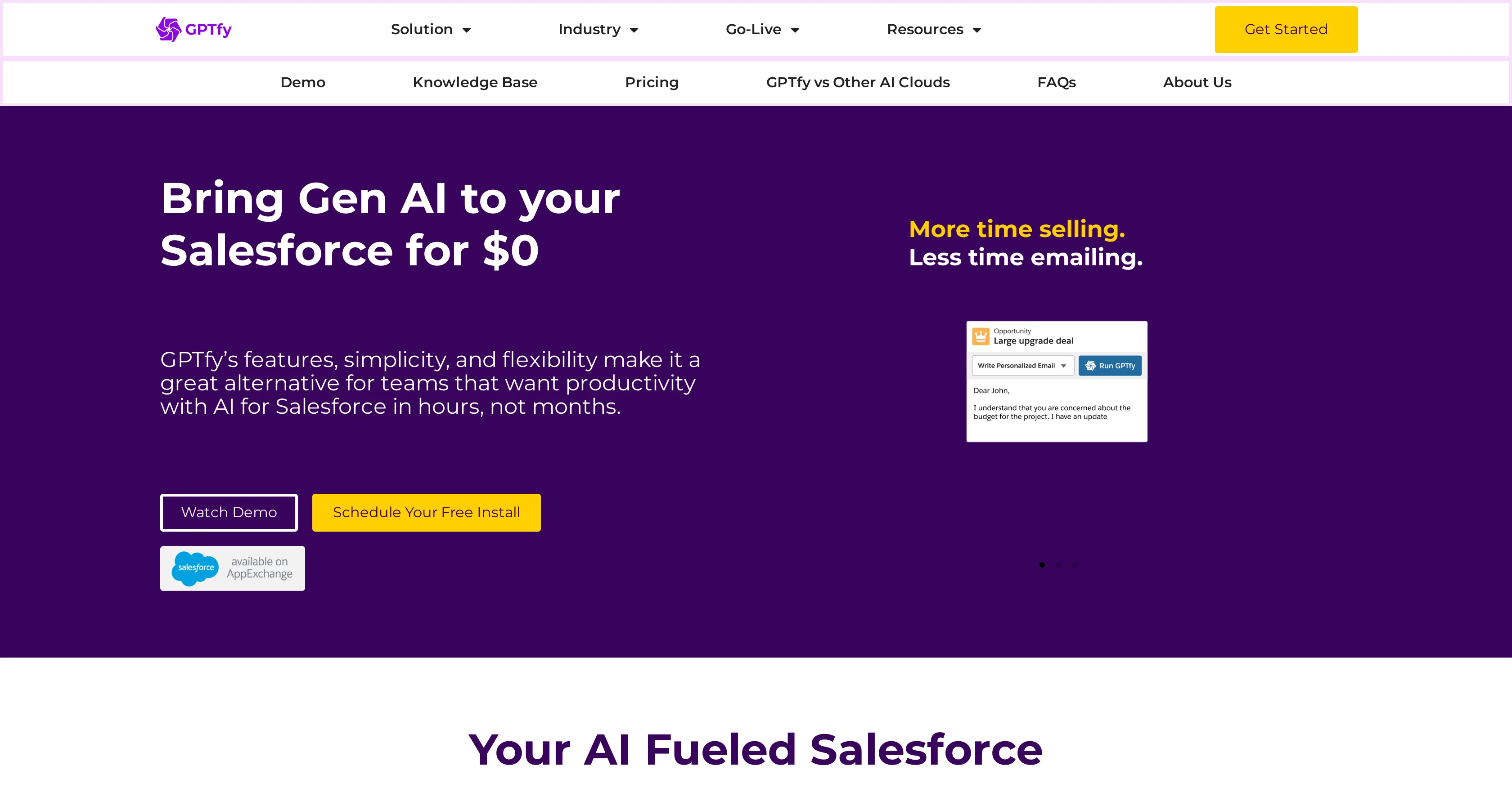 GPTfy website