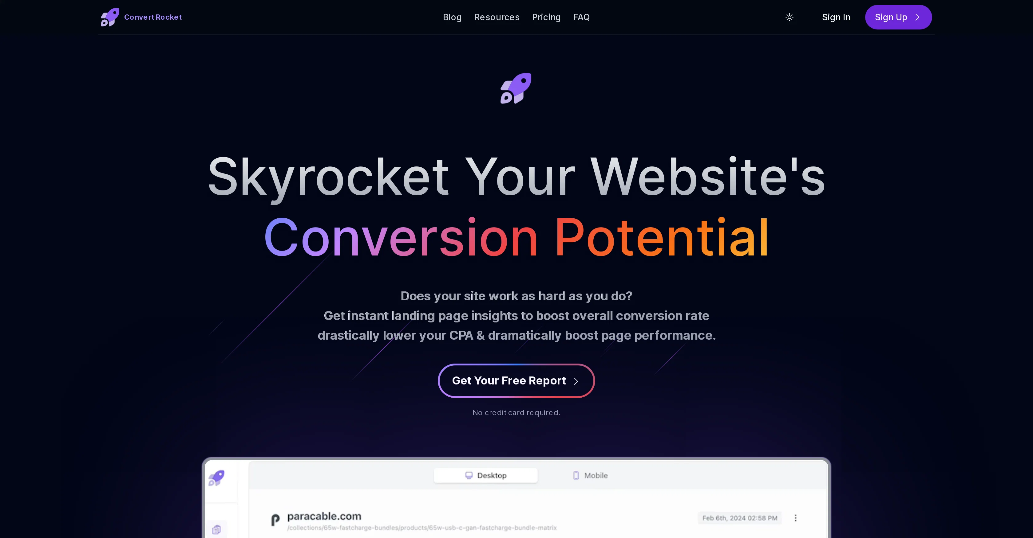 ConvertRocket website