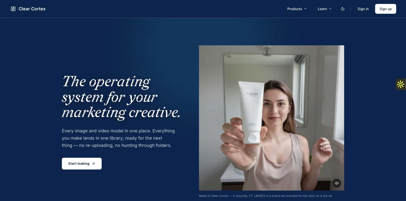 Clear Cortex website