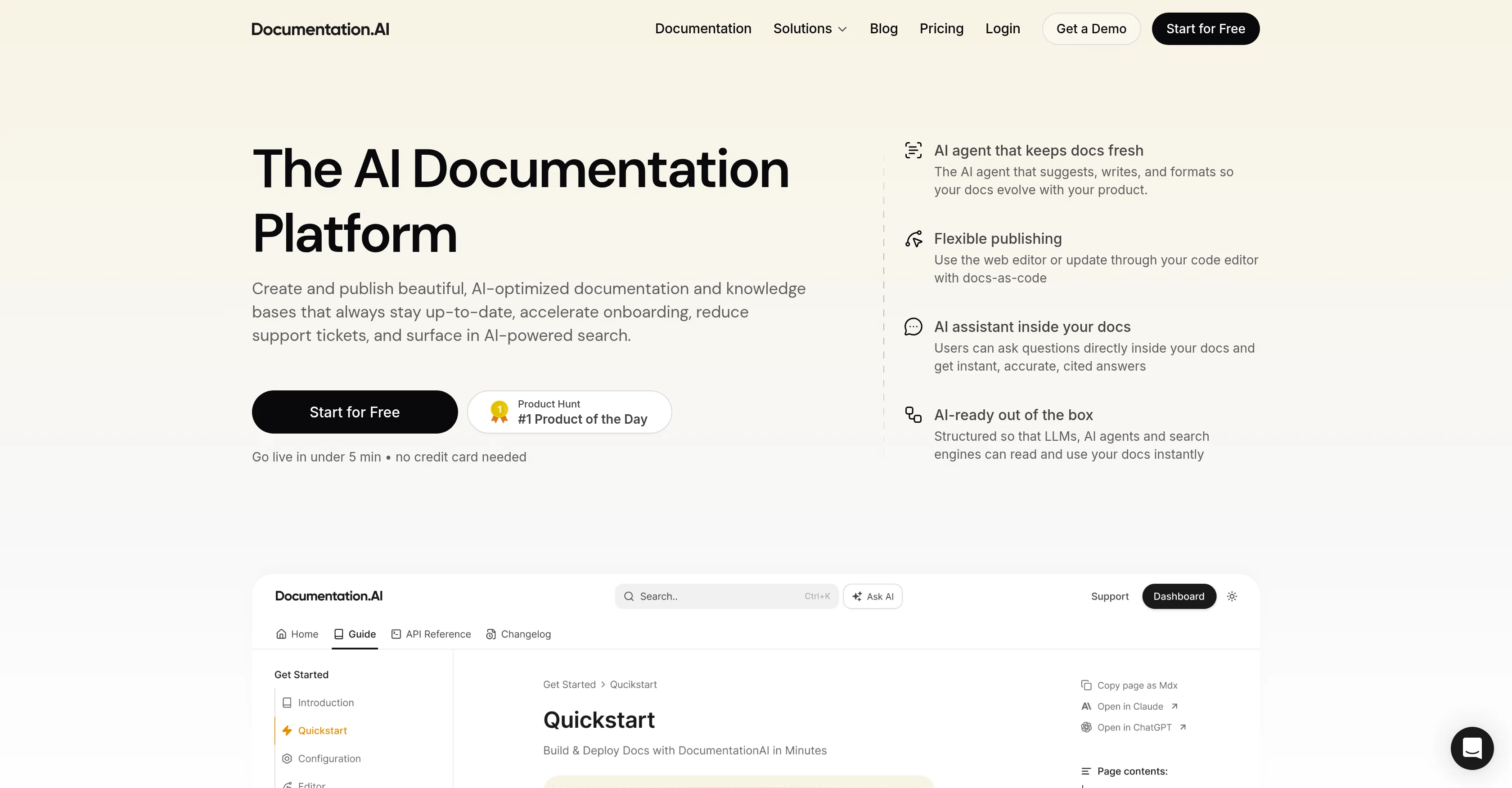 Documentation.AI website