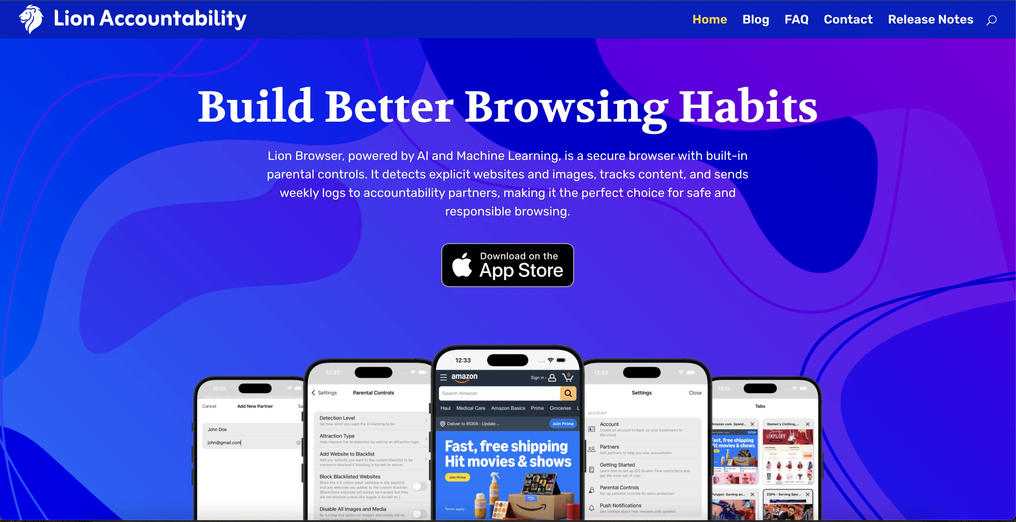 Lion Browser website