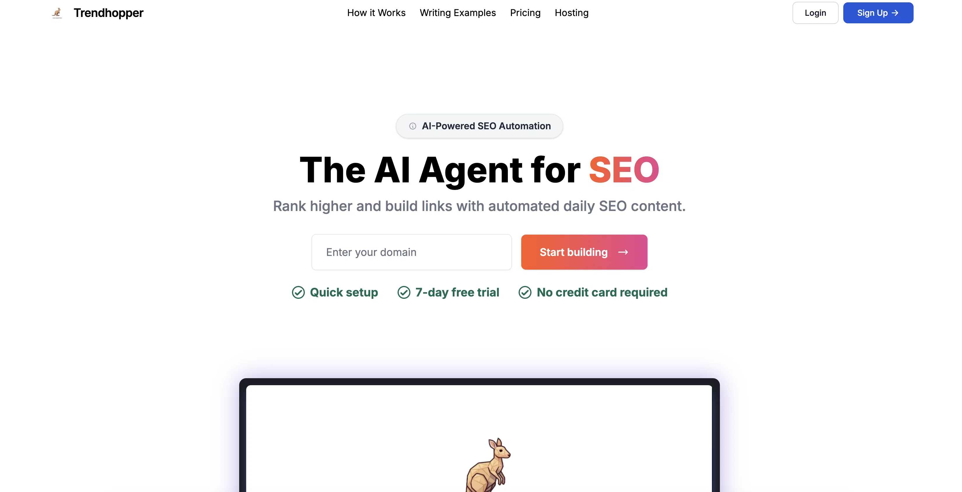 Trendhopper website
