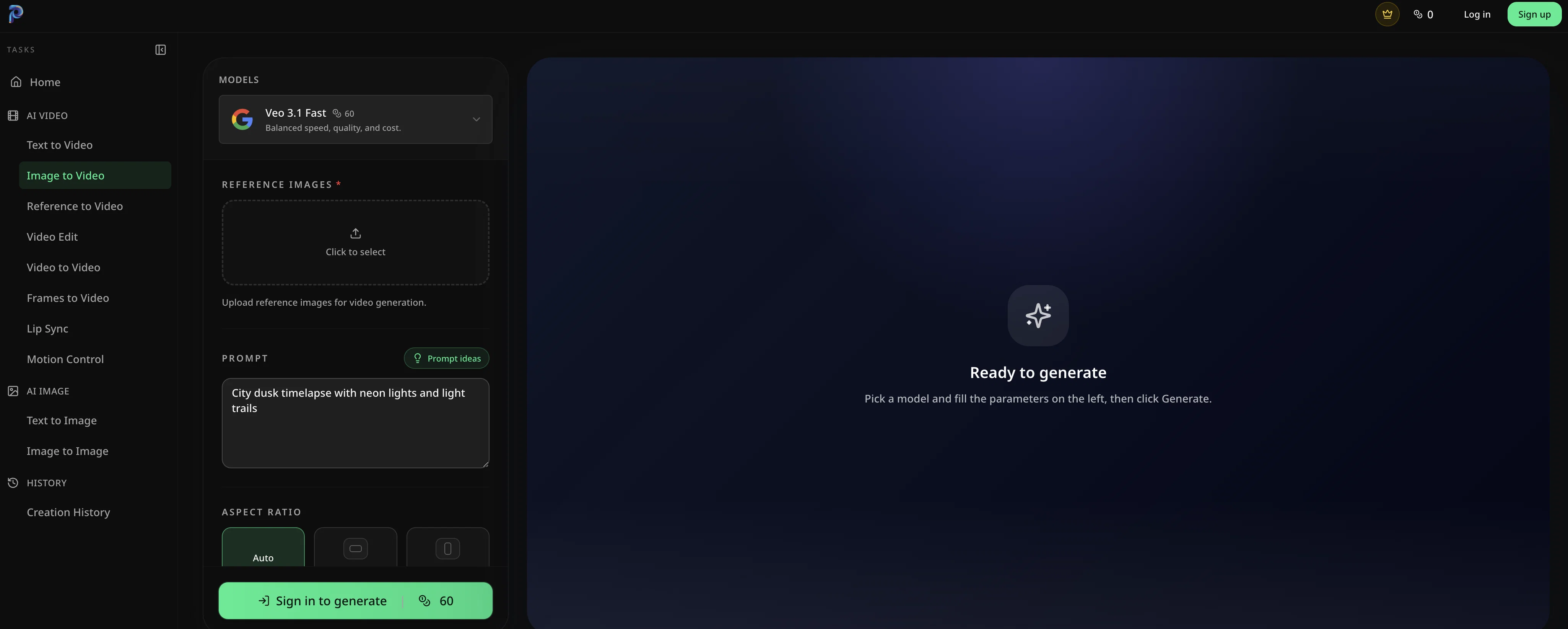 Photo to Video AI website