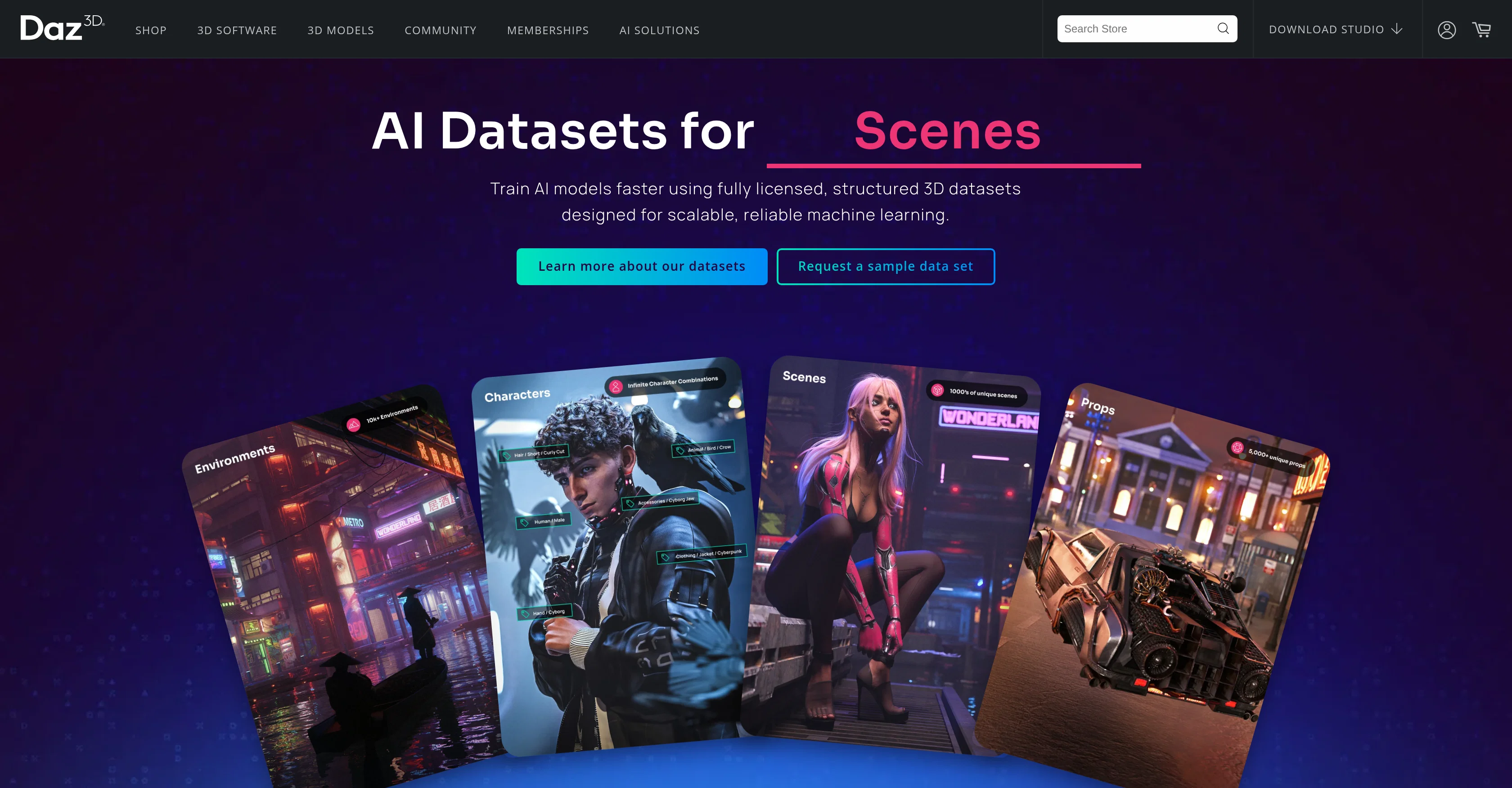 Daz 3D website