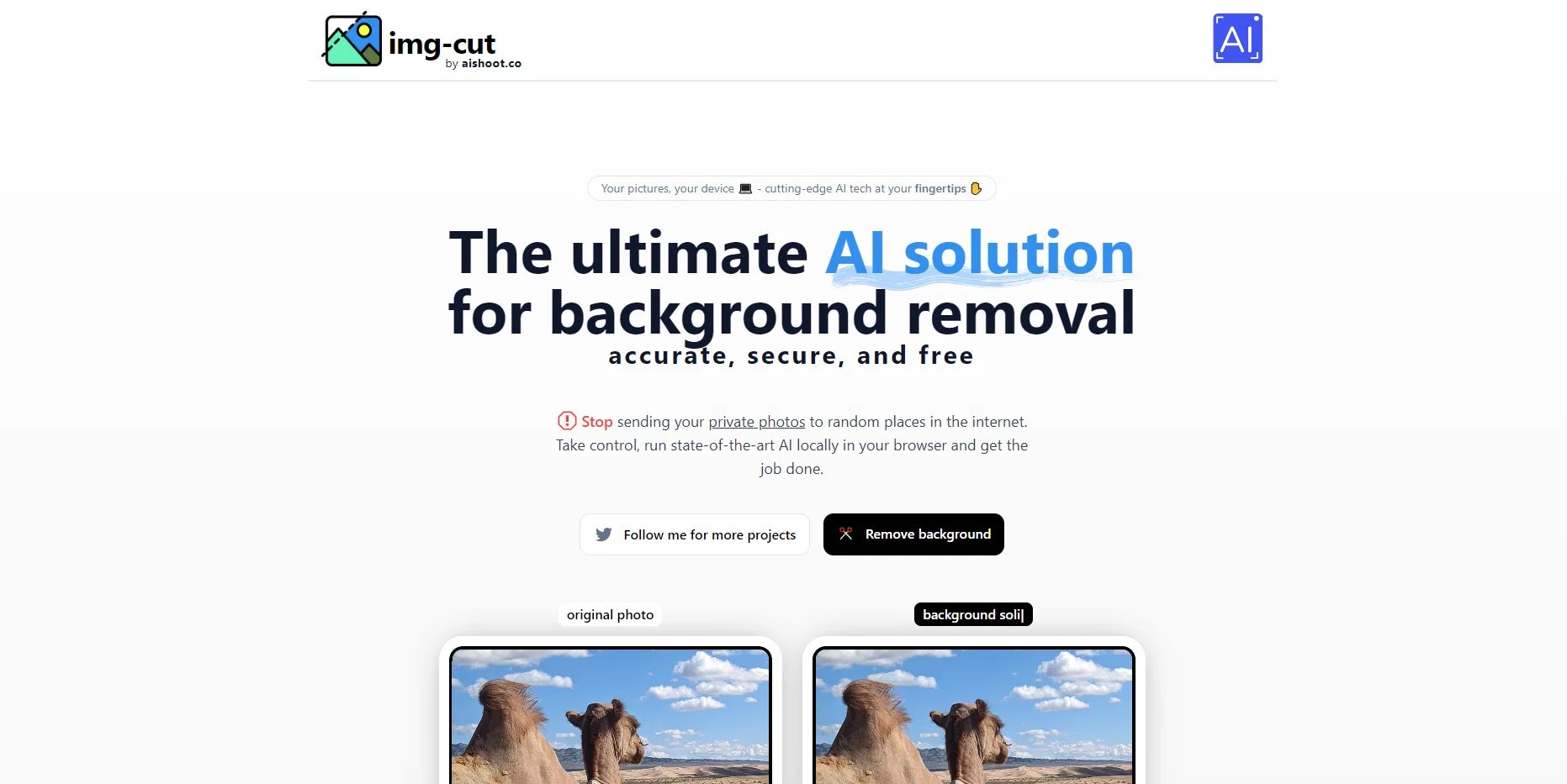 Img-Cut website