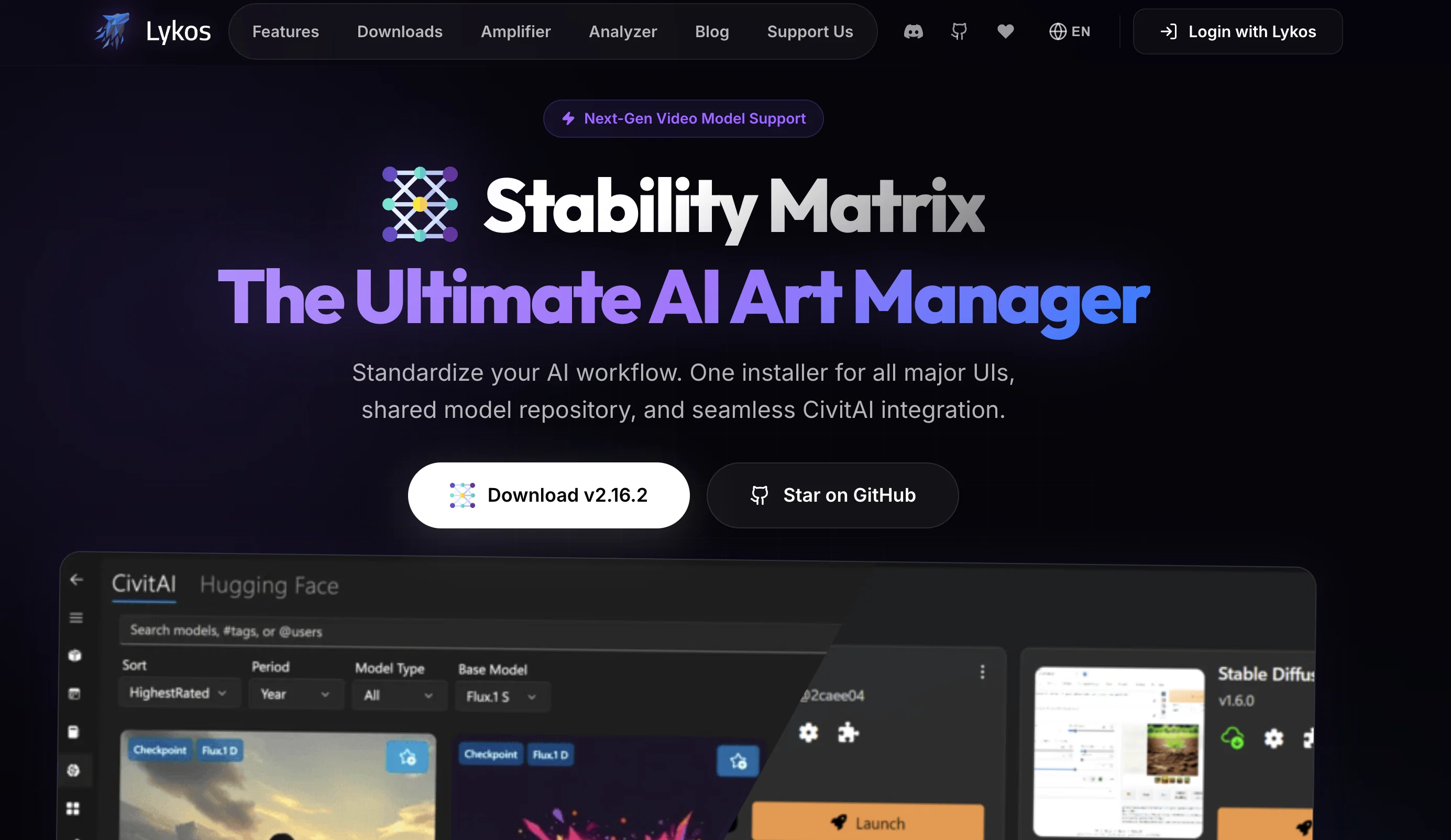 Lykos AI website
