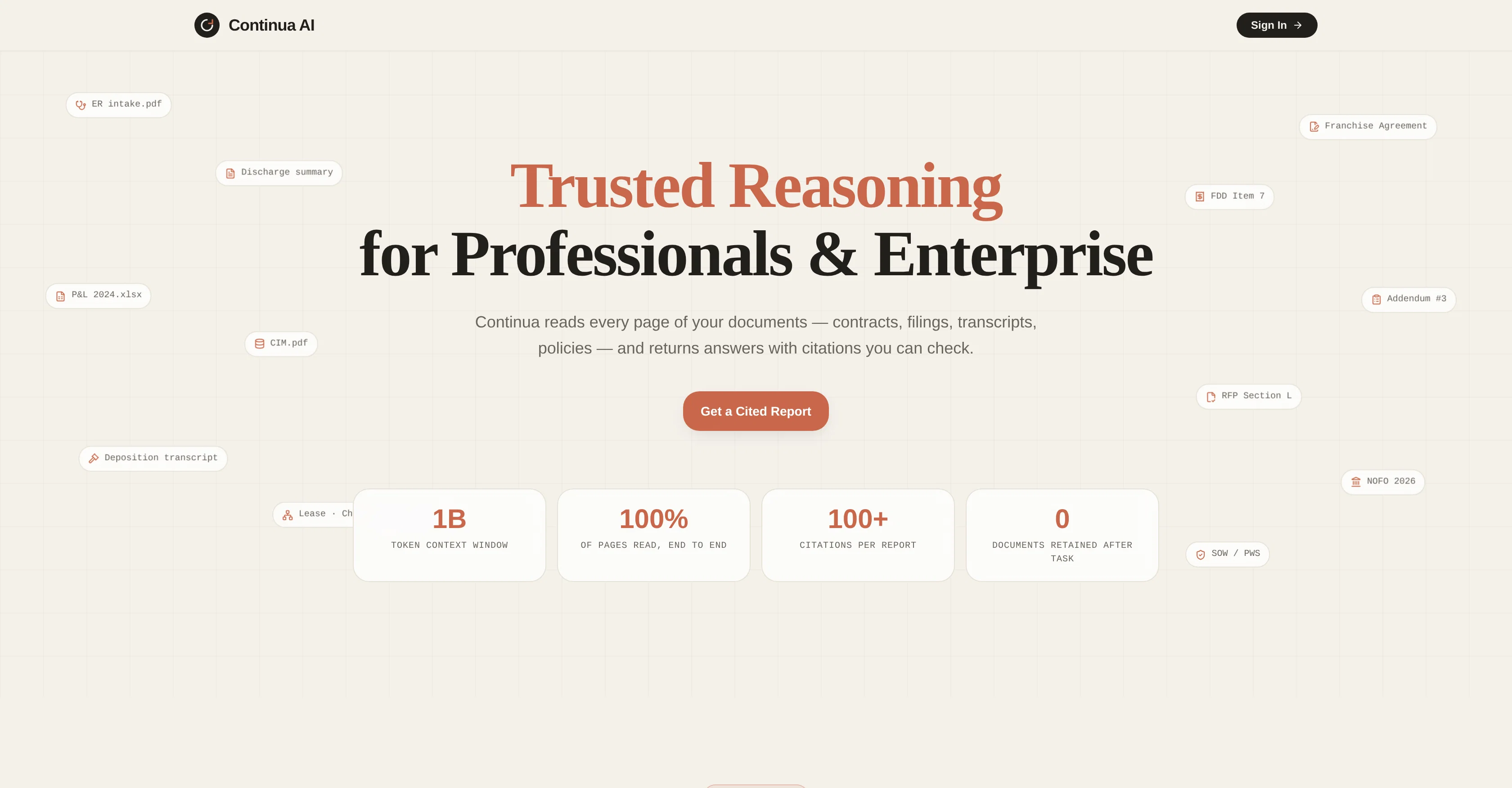 Continua AI website
