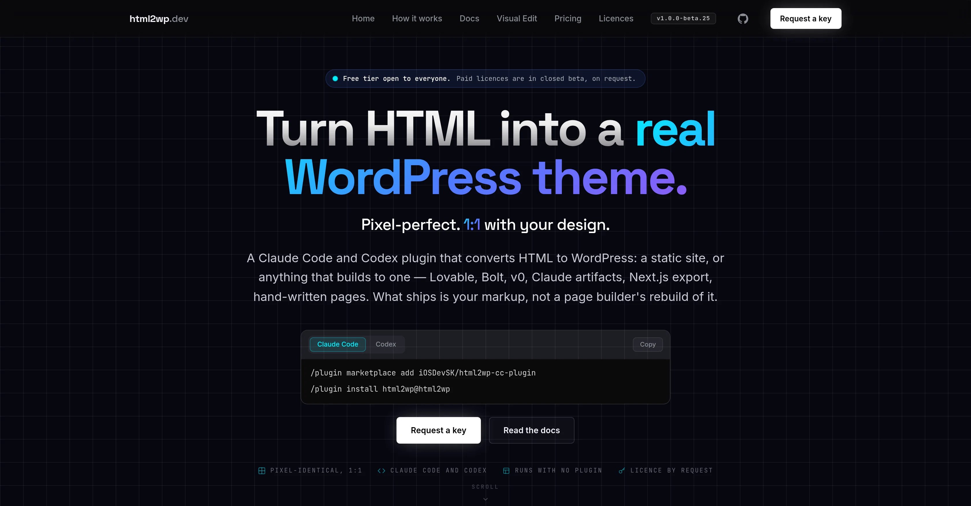 html2wp website