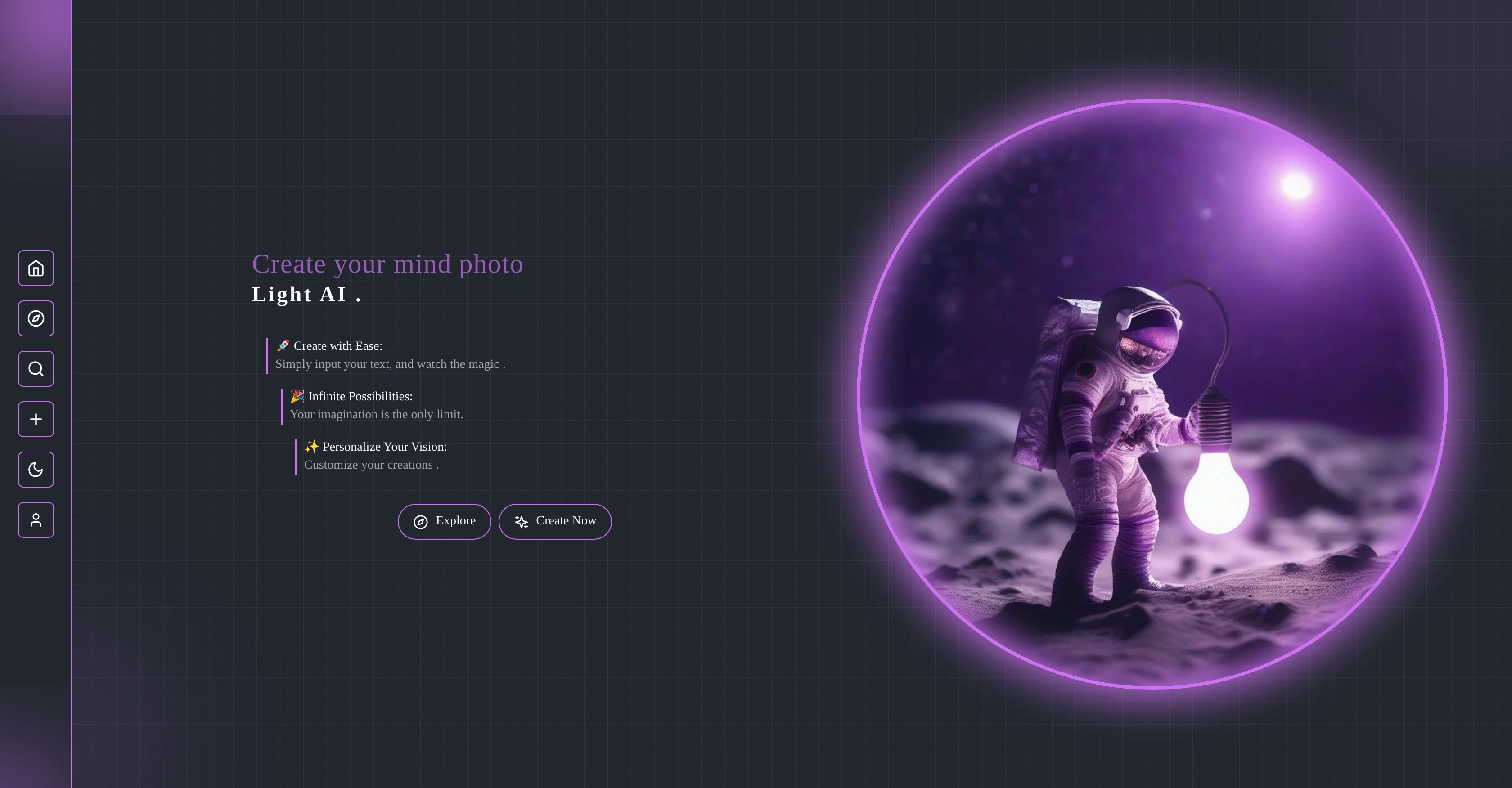 Light AI website