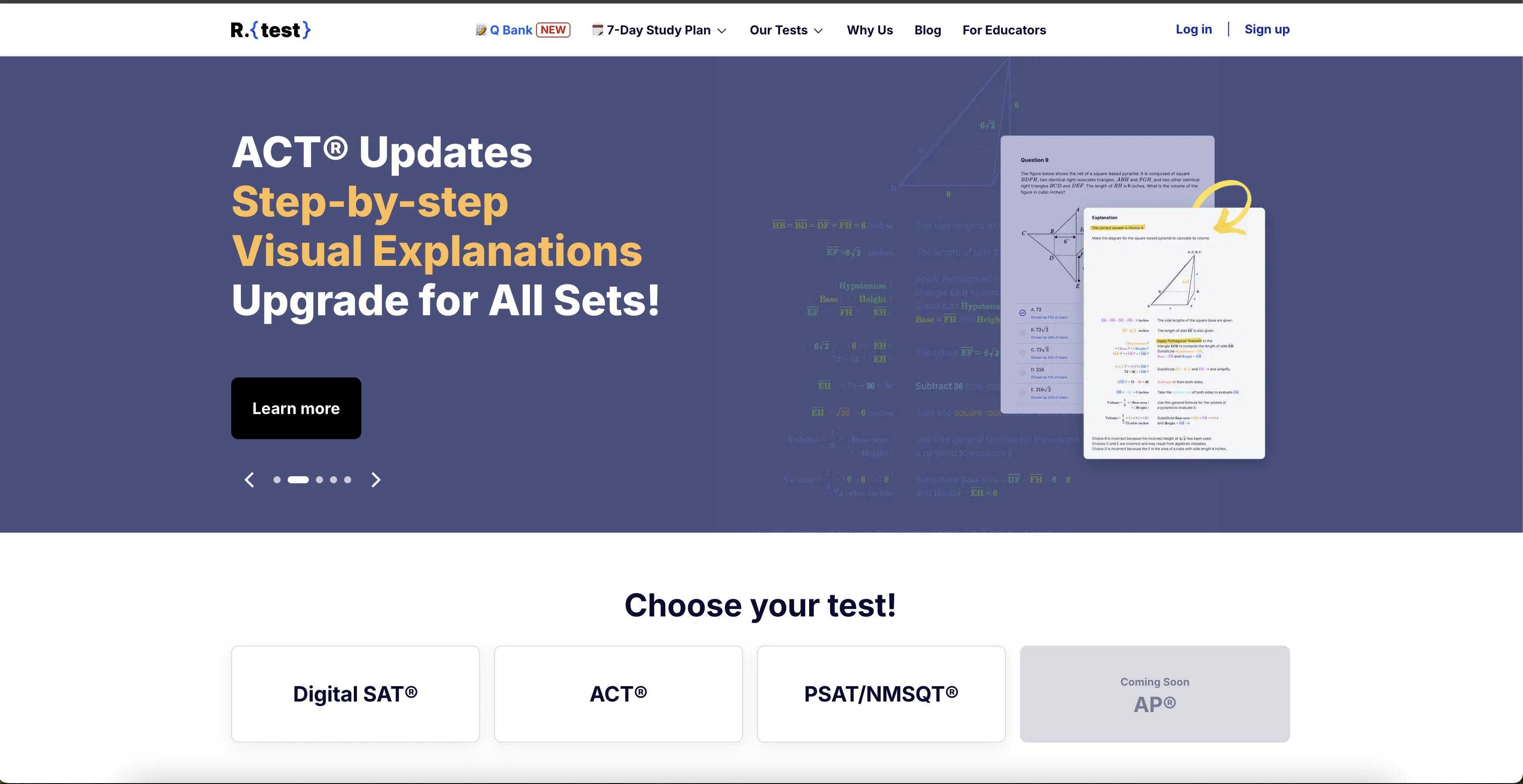R.test website