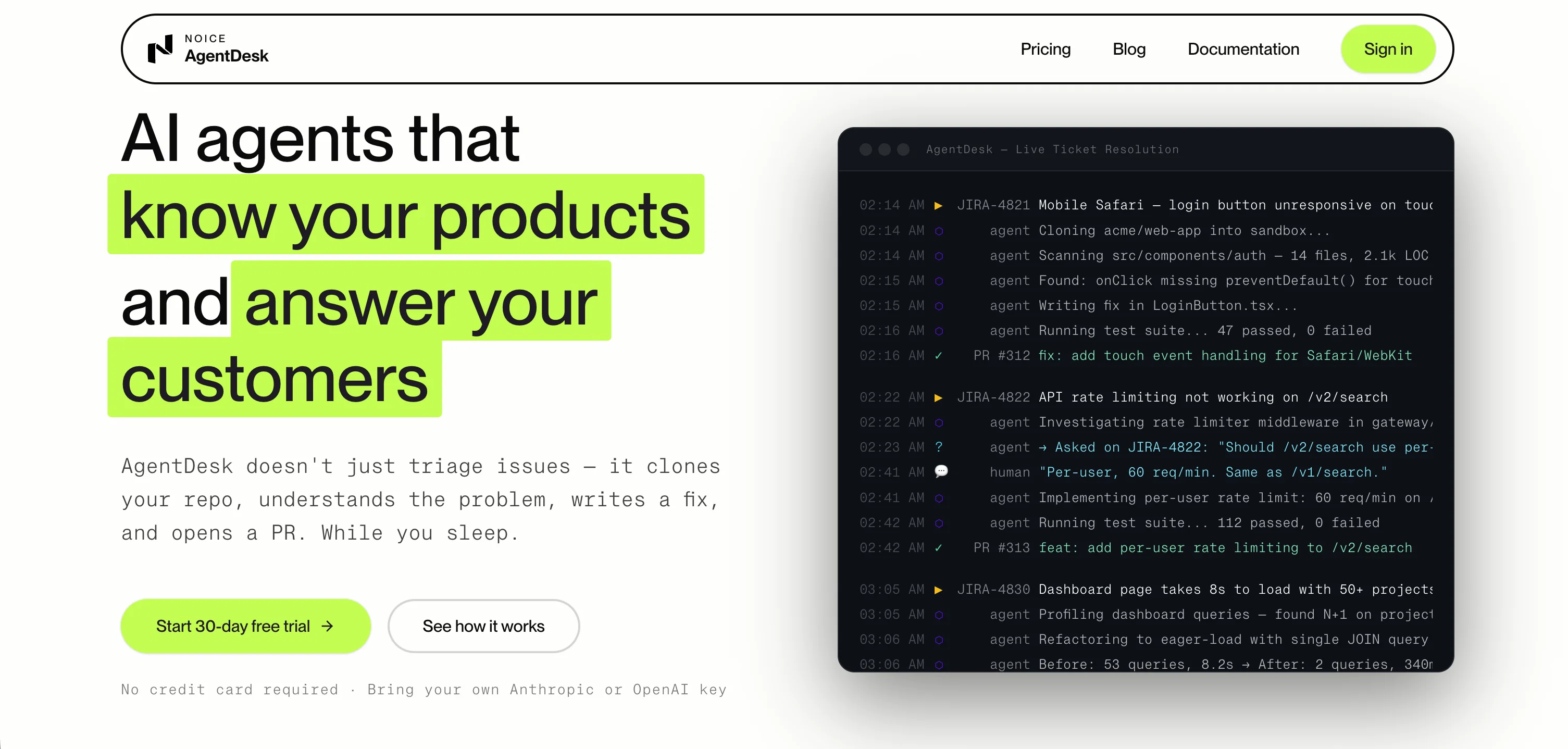 AgentDesk website