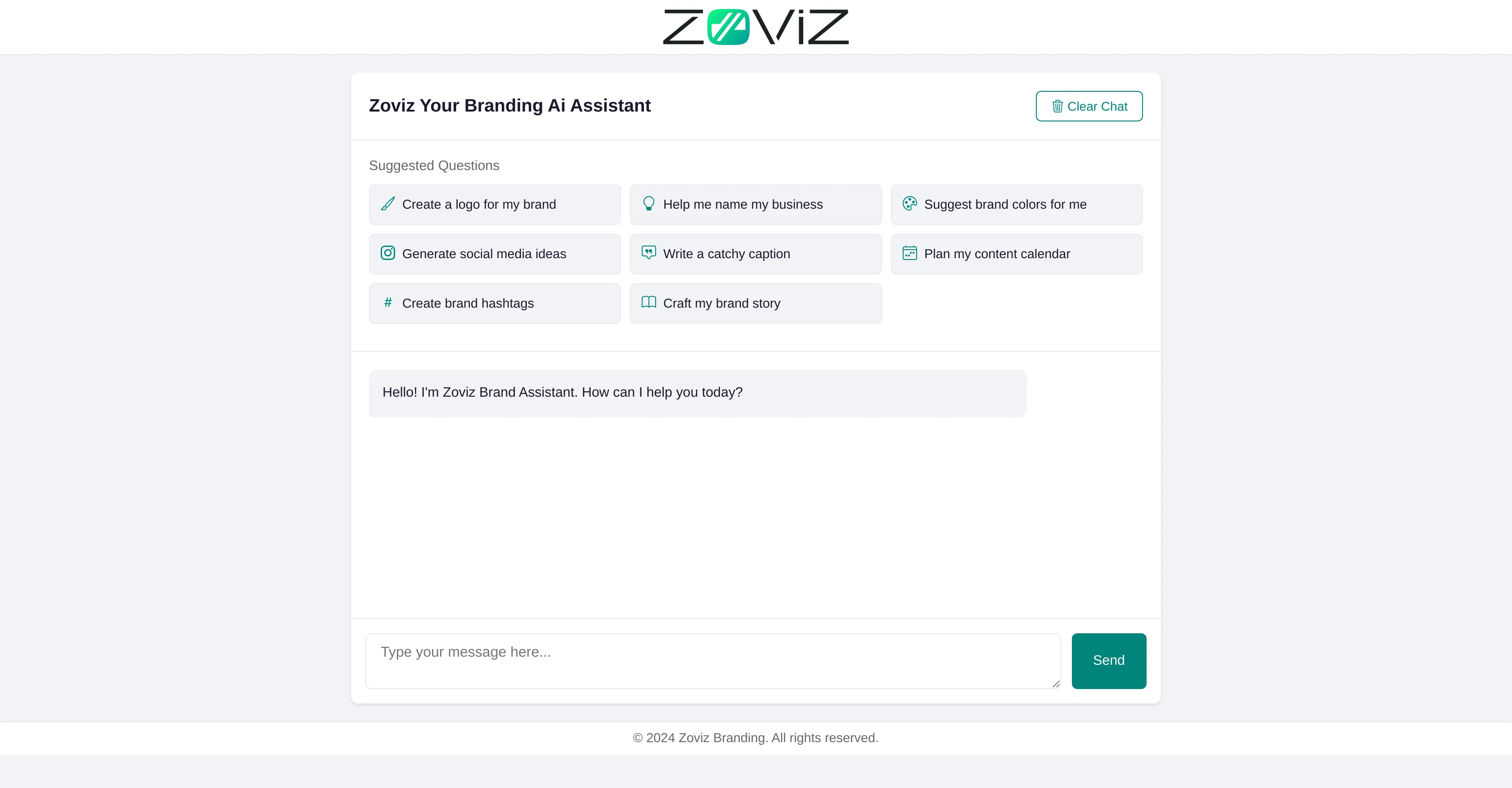 Zoviz Branding Expert website