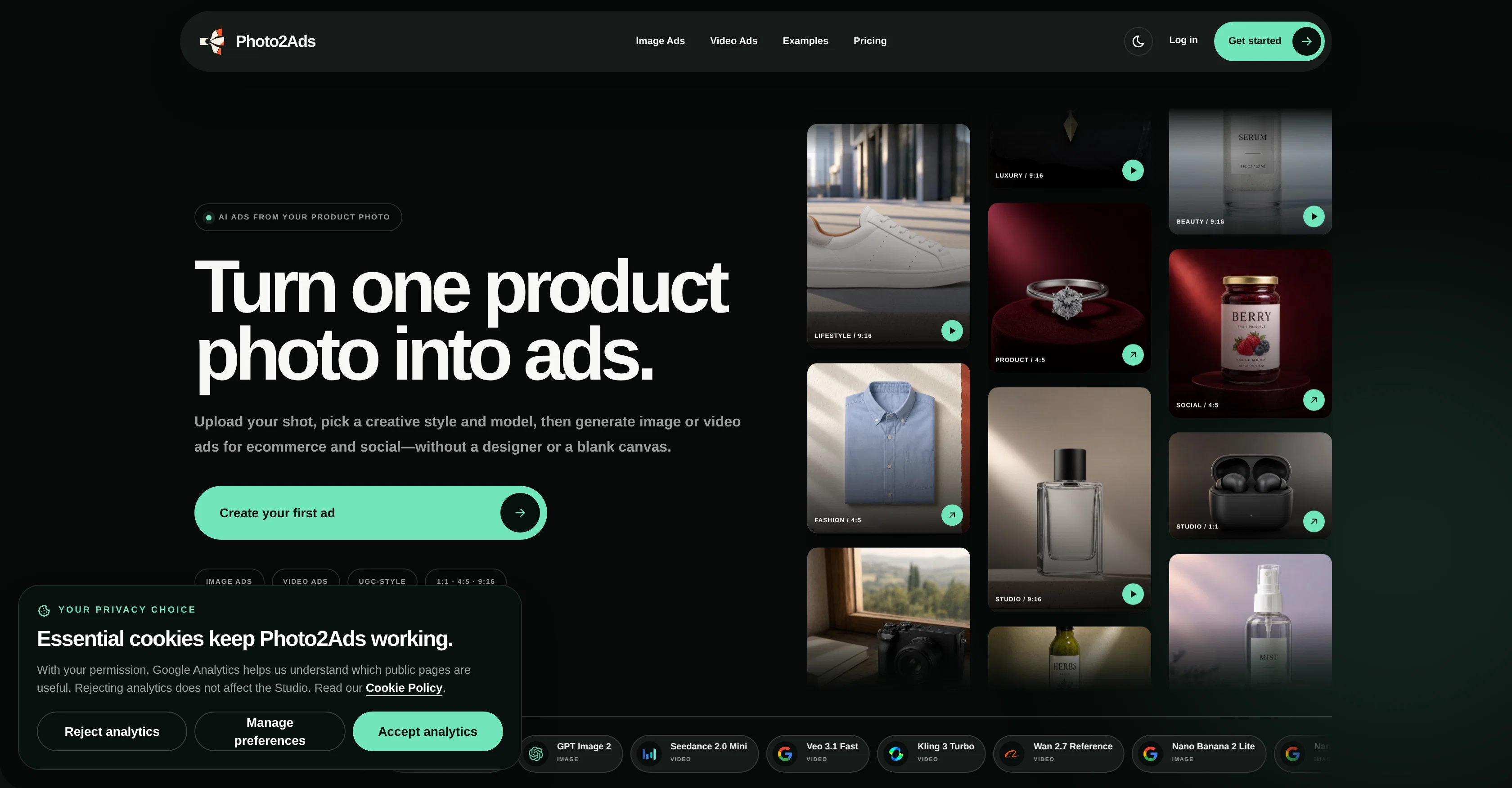 Photo2Ads website