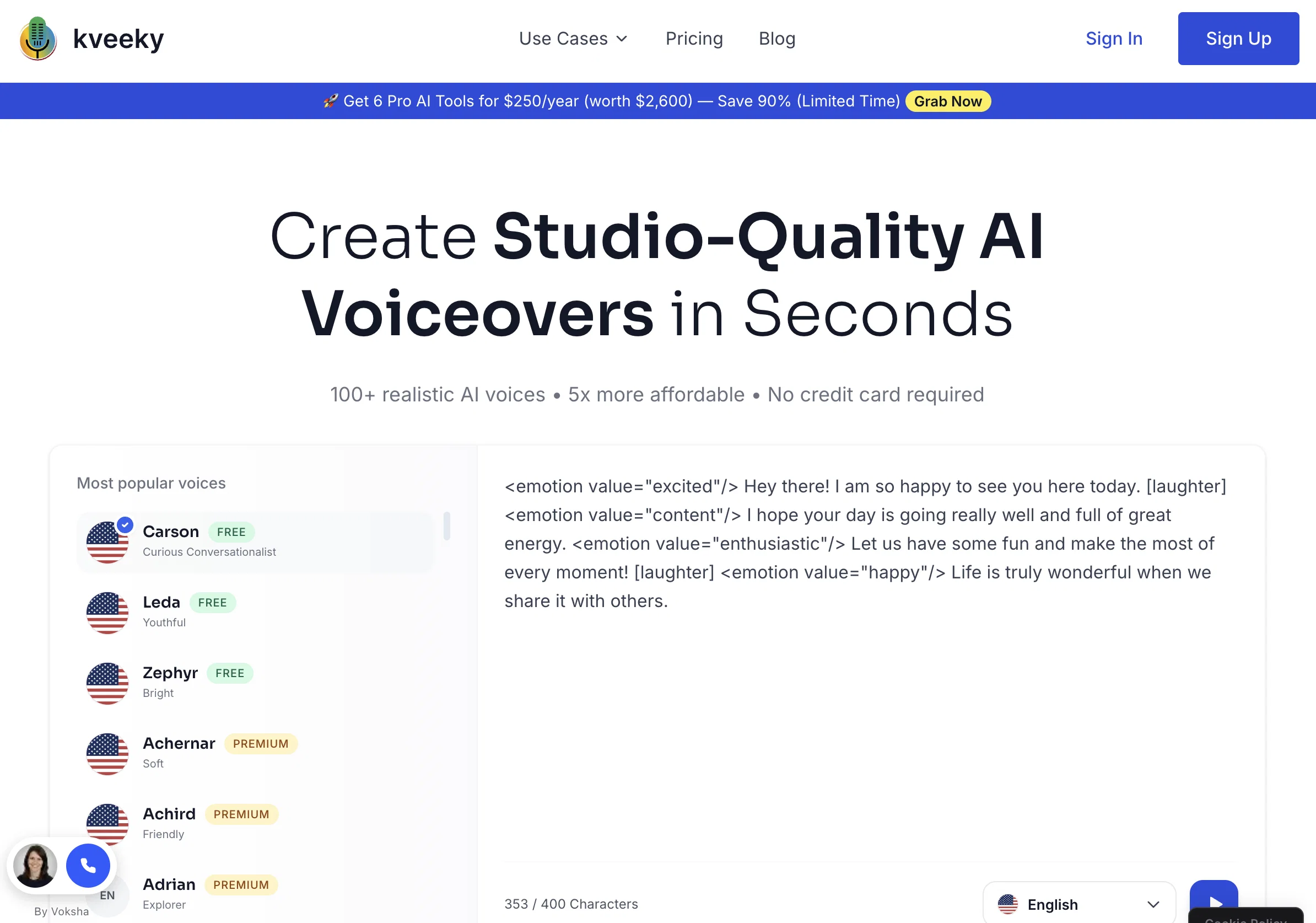 Kveeky website