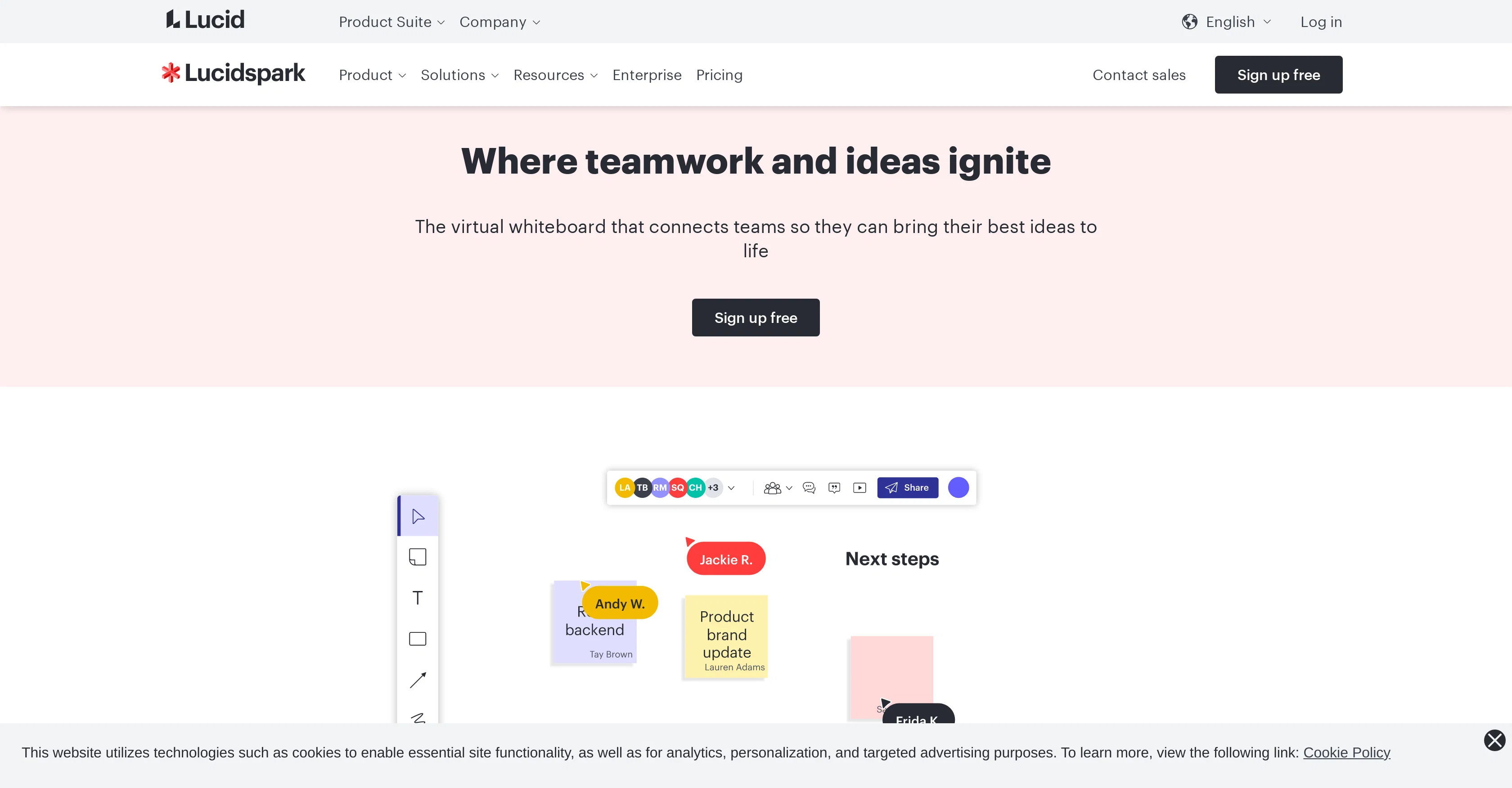 Lucidspark website