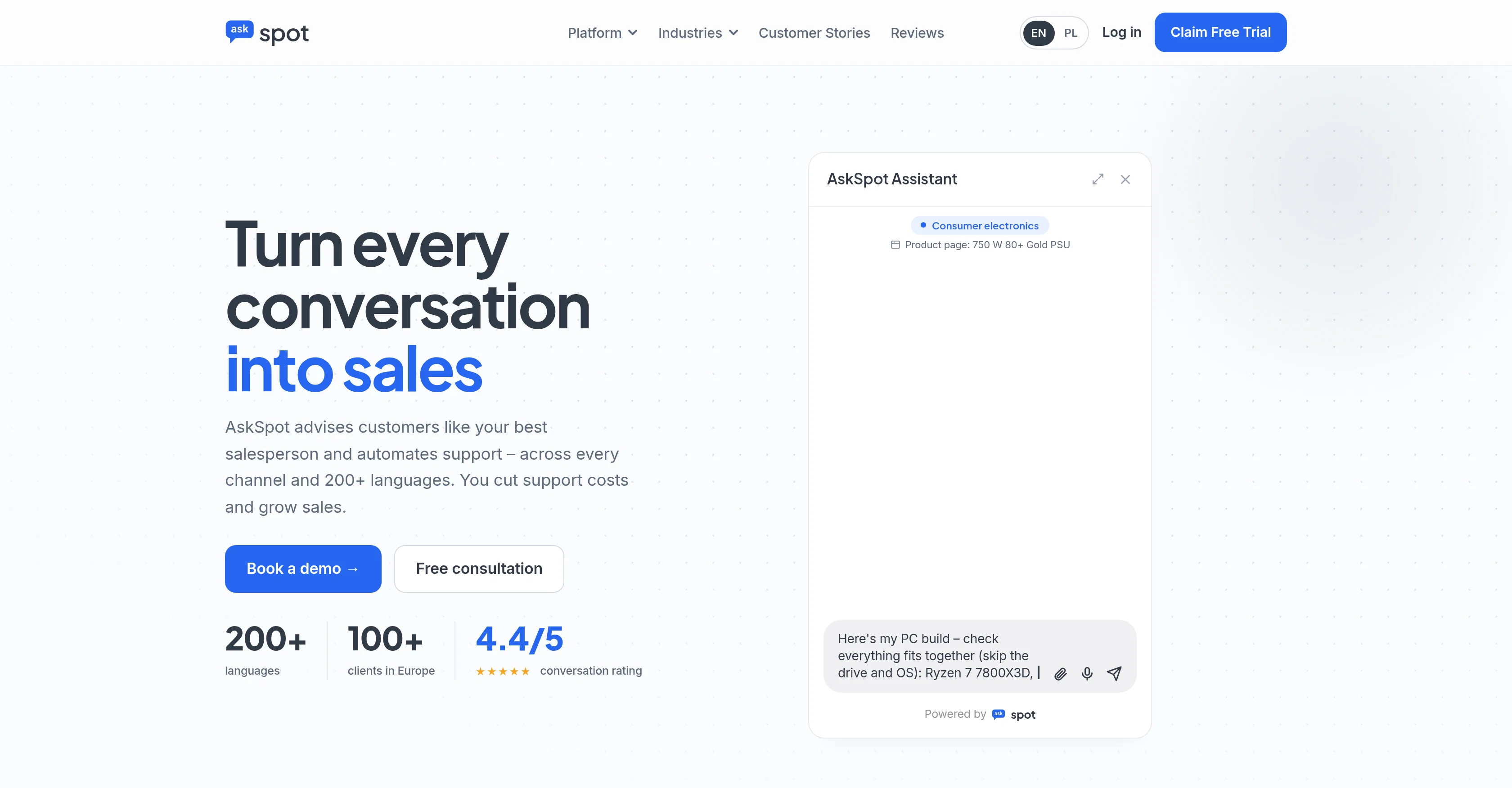 AskSpot website
