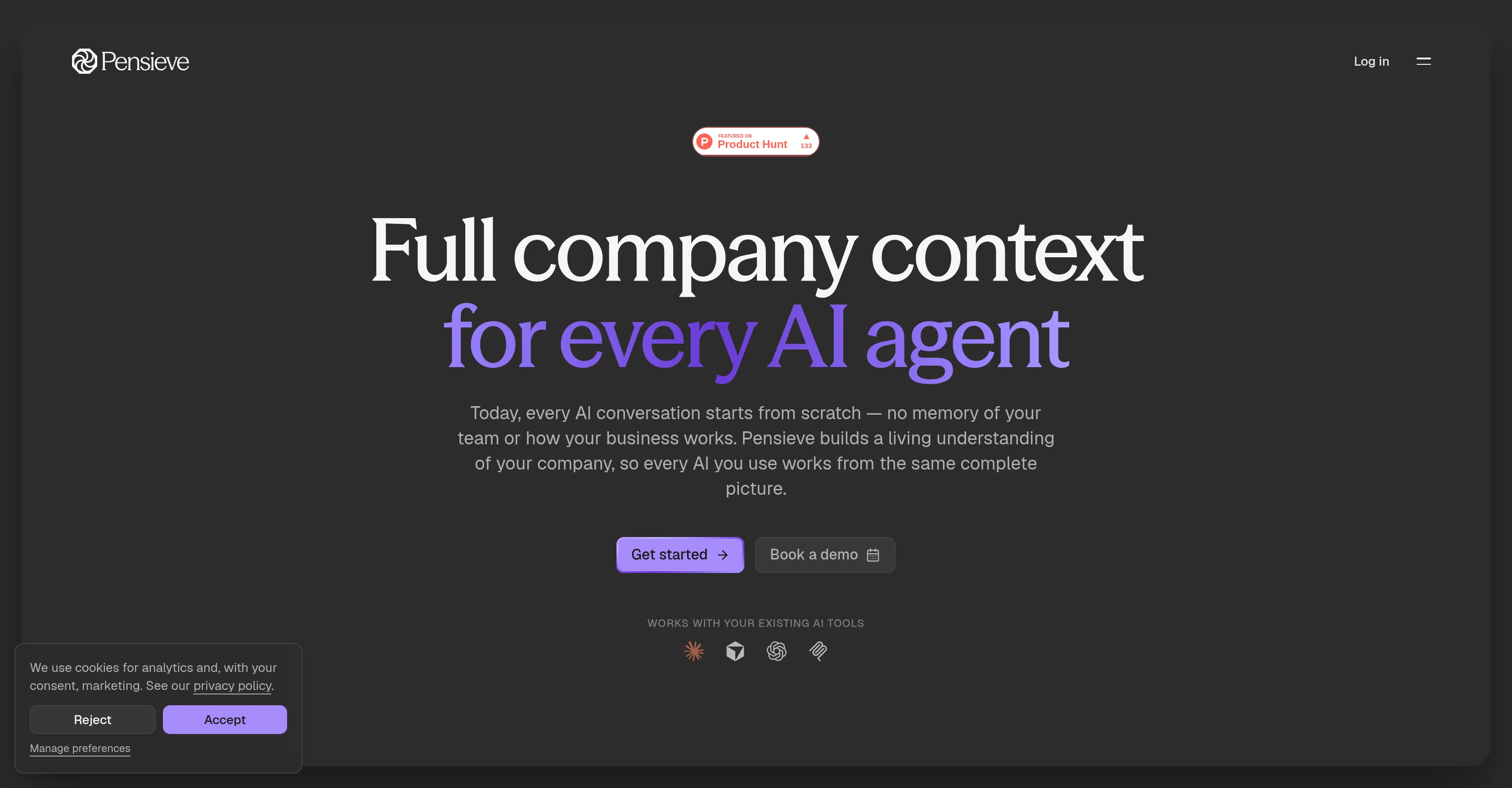 Pensieve.uk website