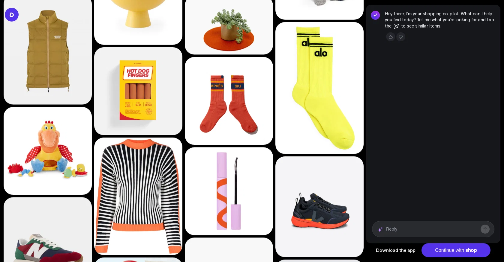 ShopApp website
