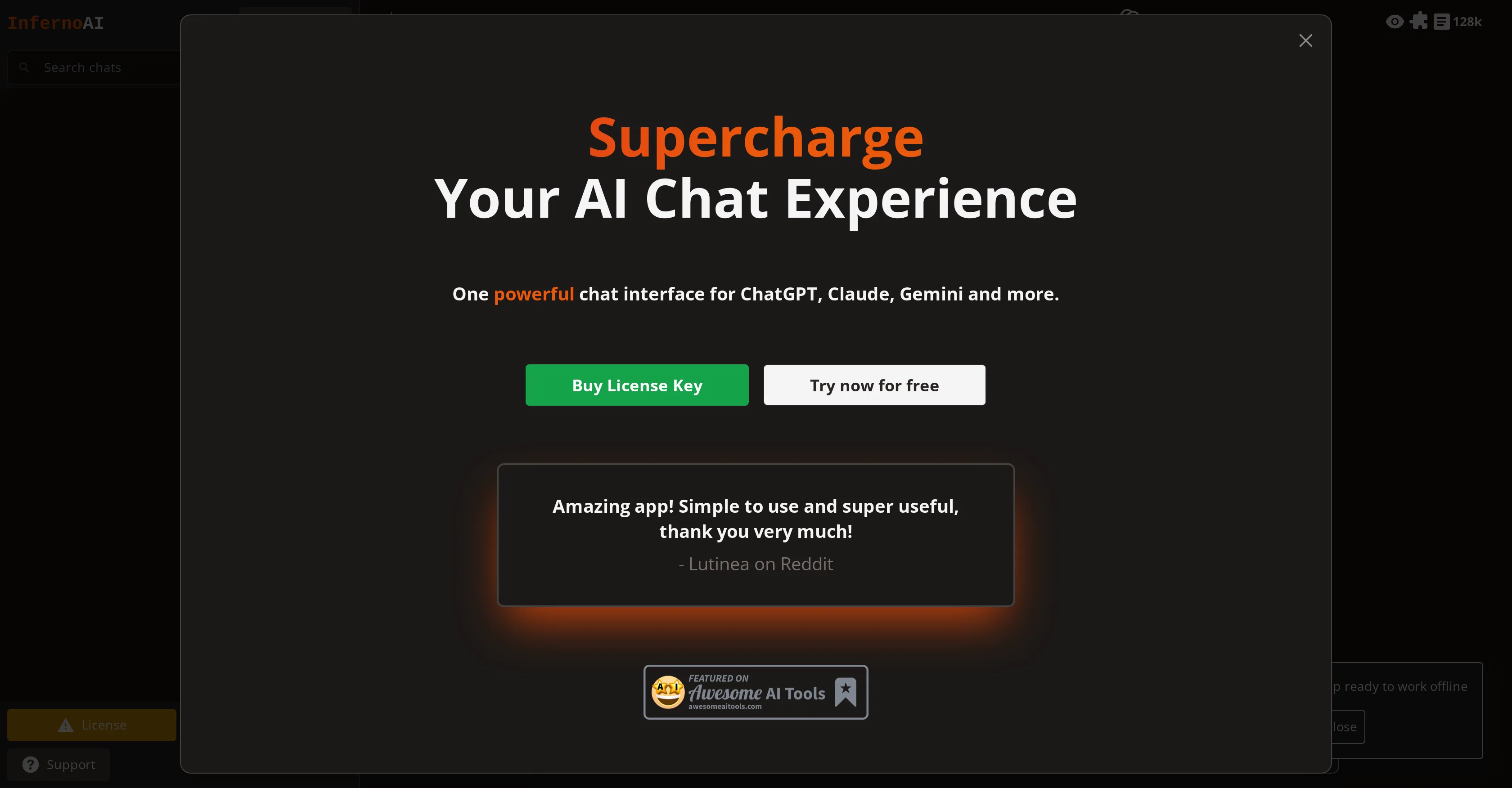 InfernoAI website
