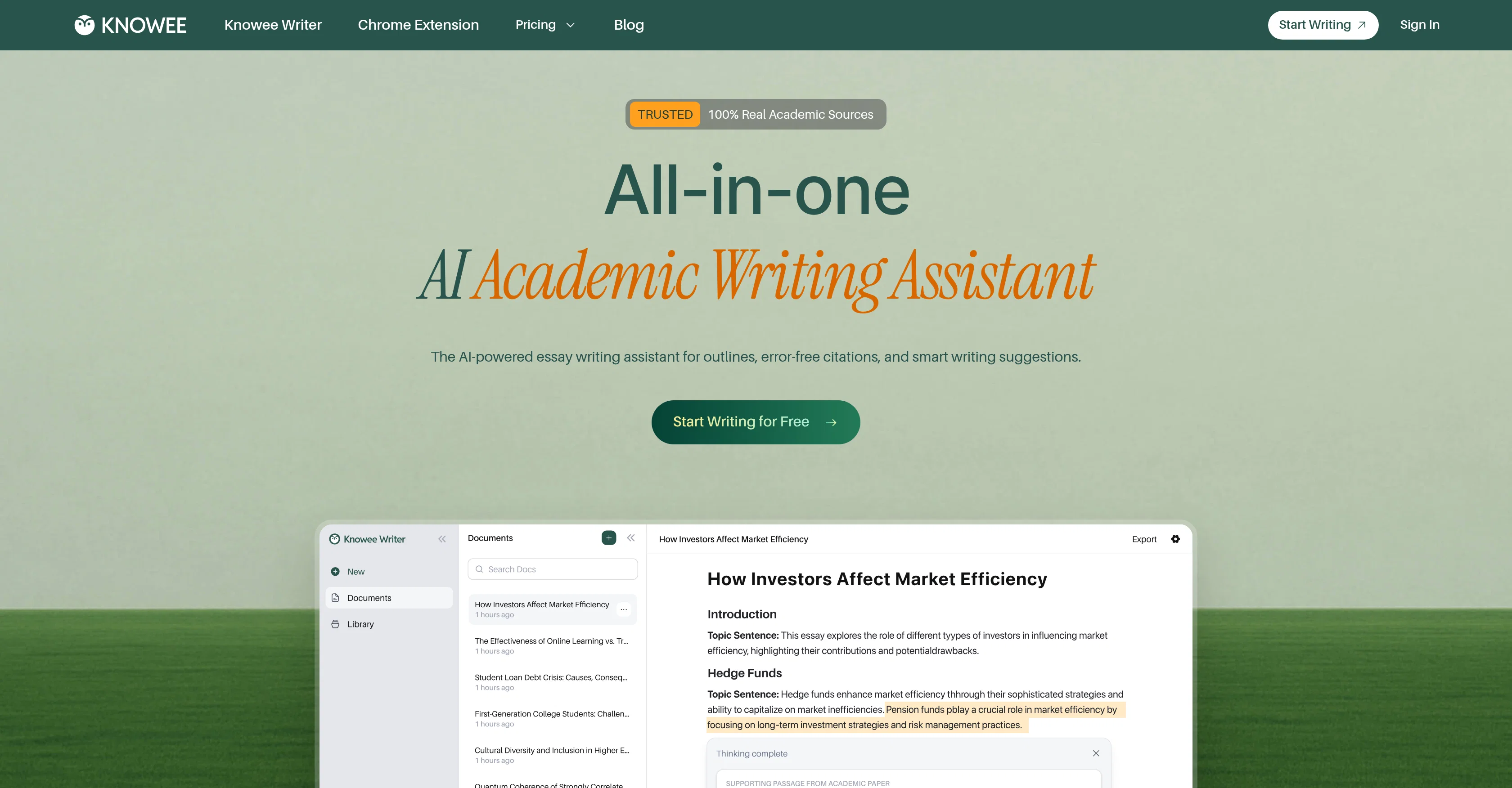 Knowee website