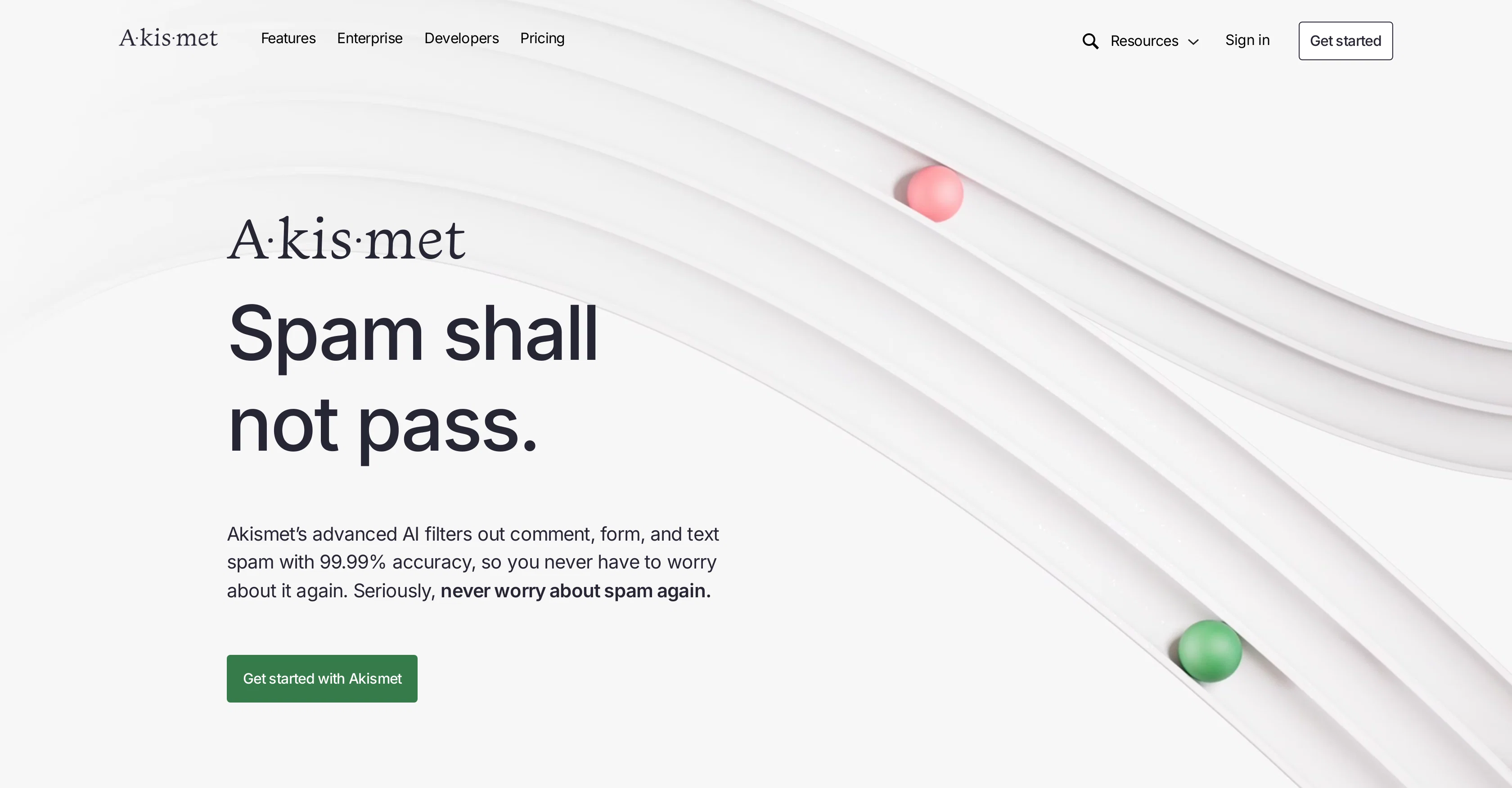 Akismet website