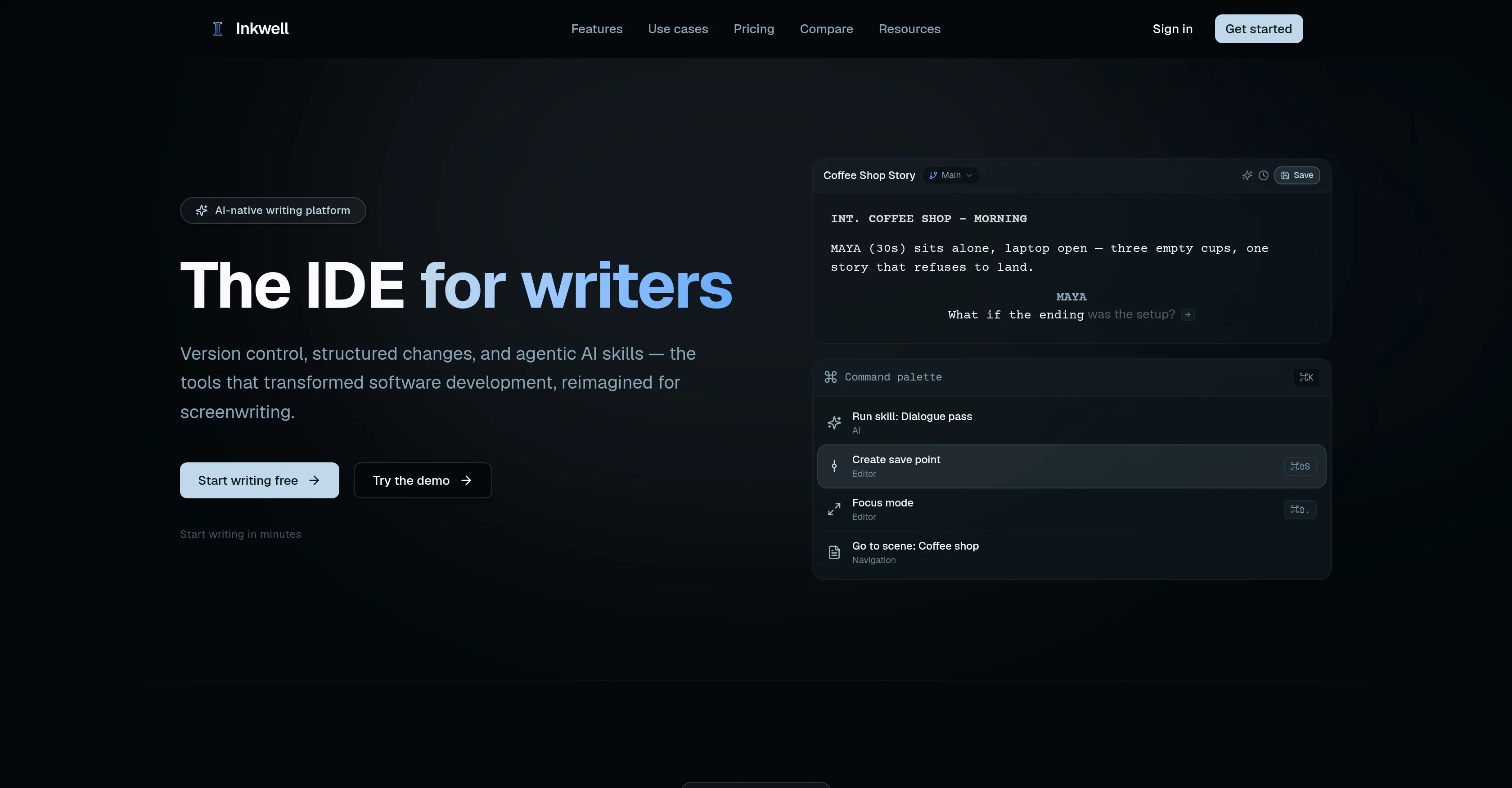 Inkwell website