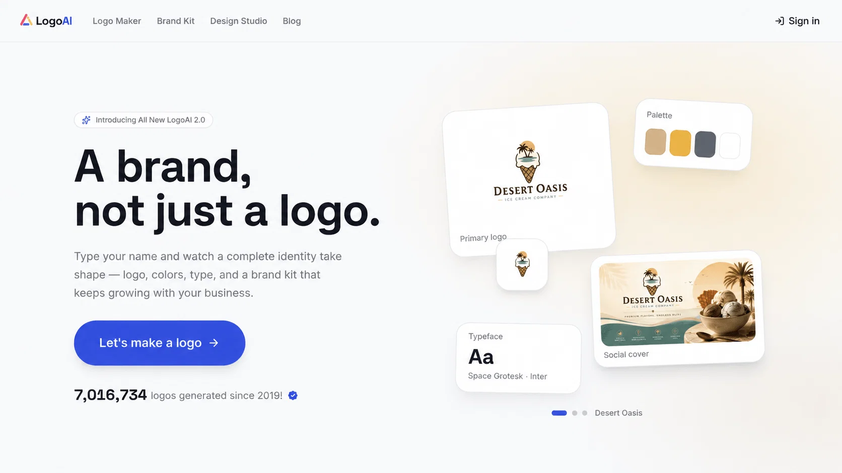 LogoAi website
