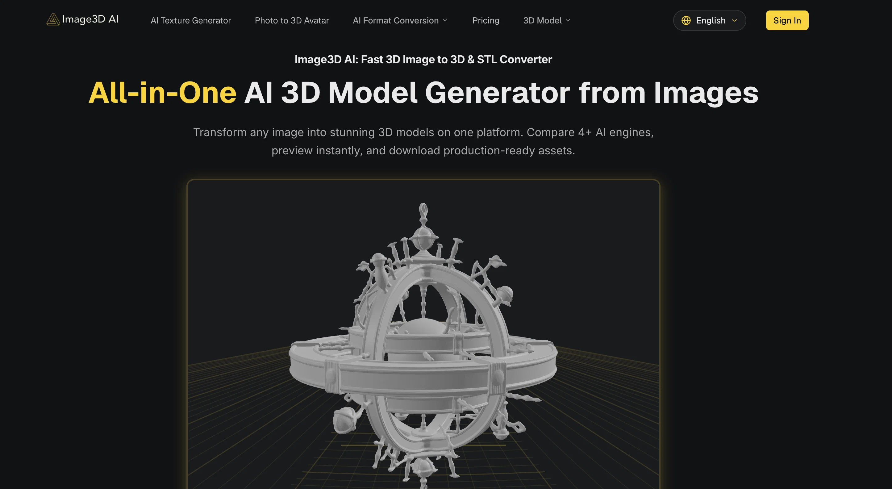 Image3D AI website