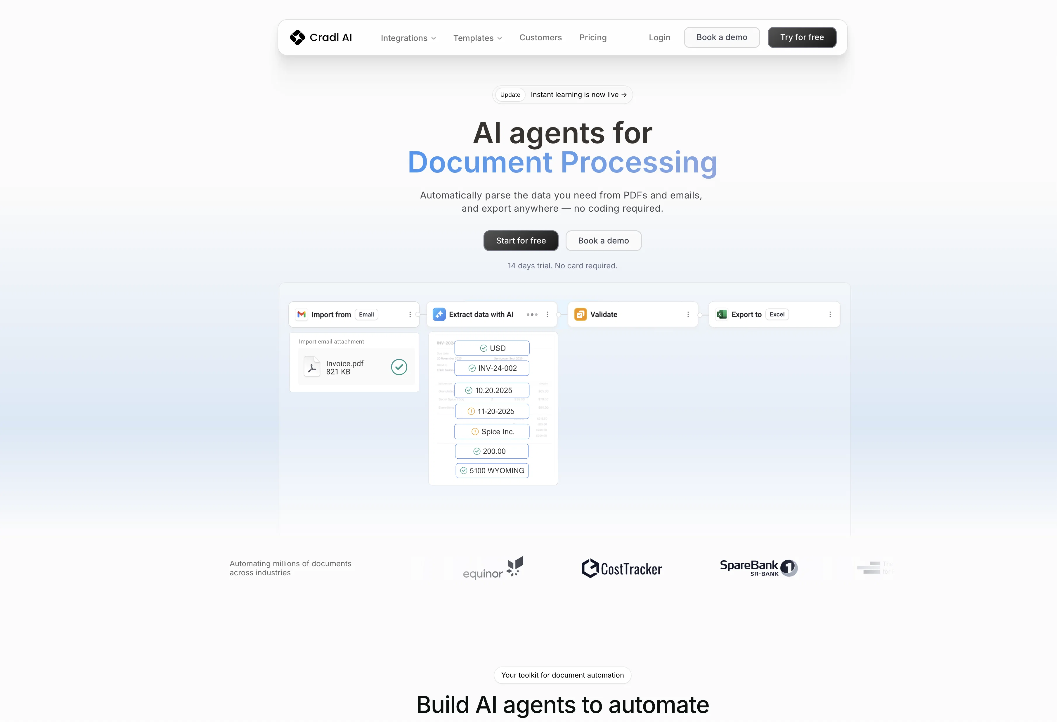 Cradl website