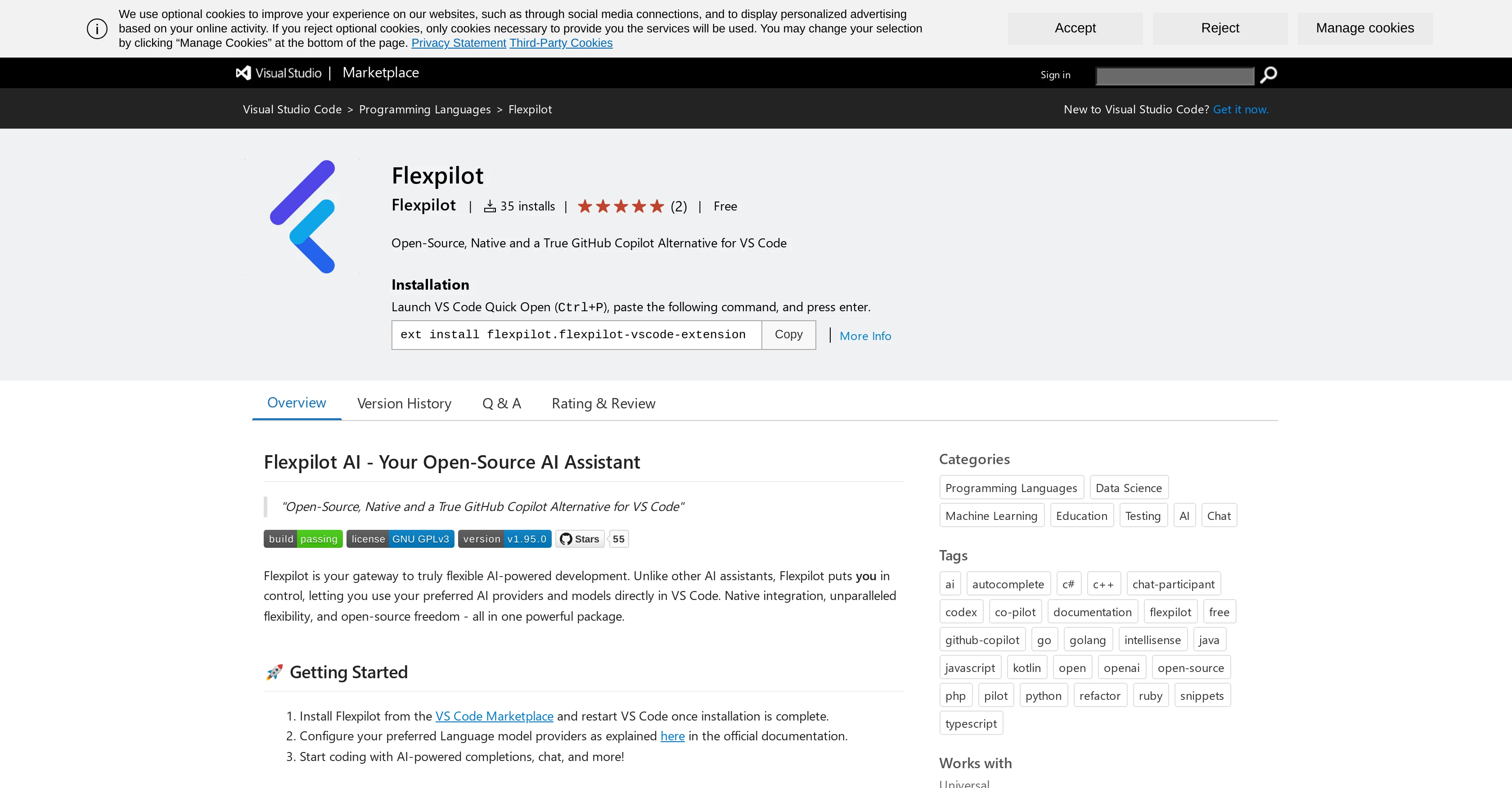 Flexpilot website