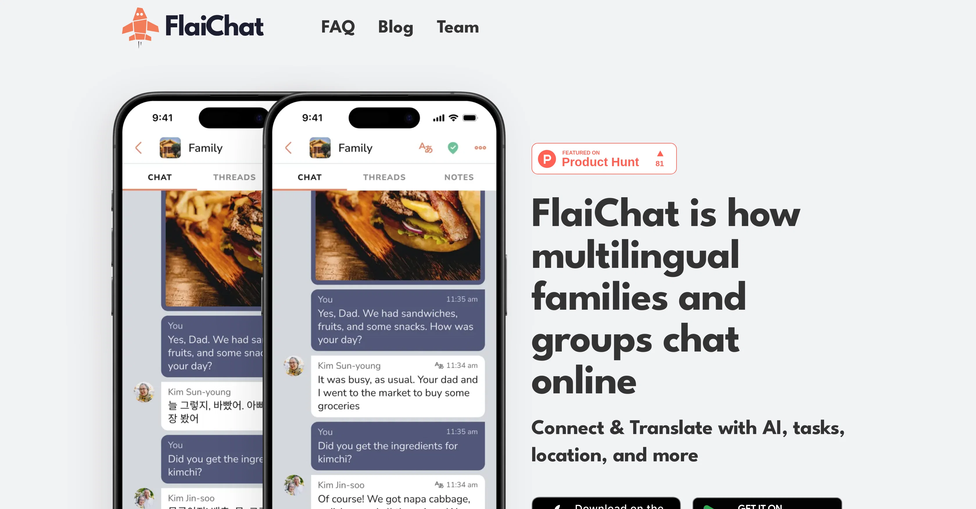 FlaiChat website