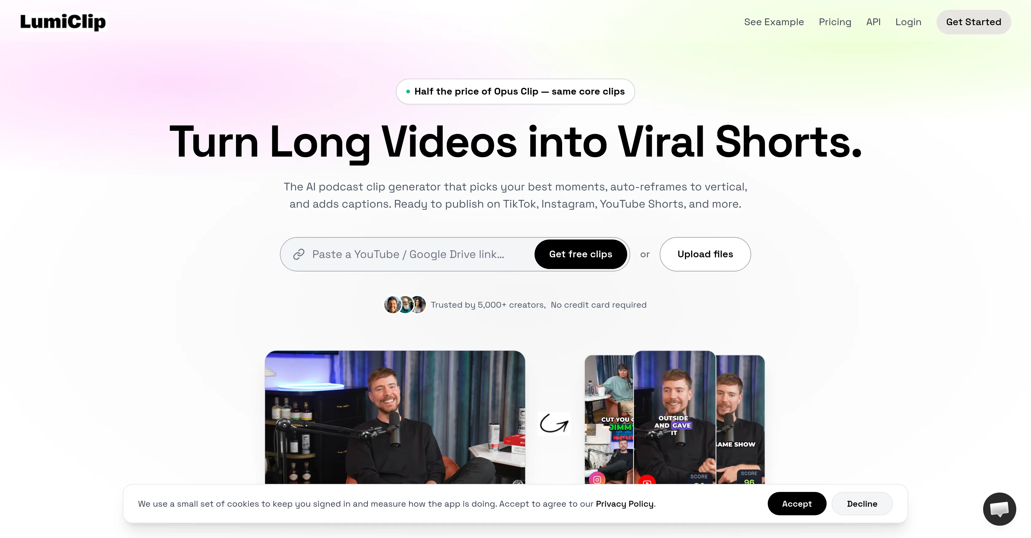 LumiClip website