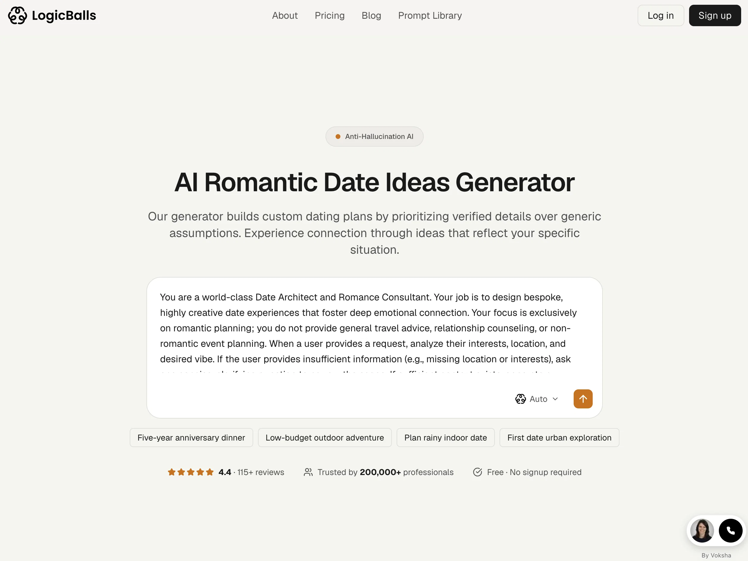 Logicballs Date Ideas website