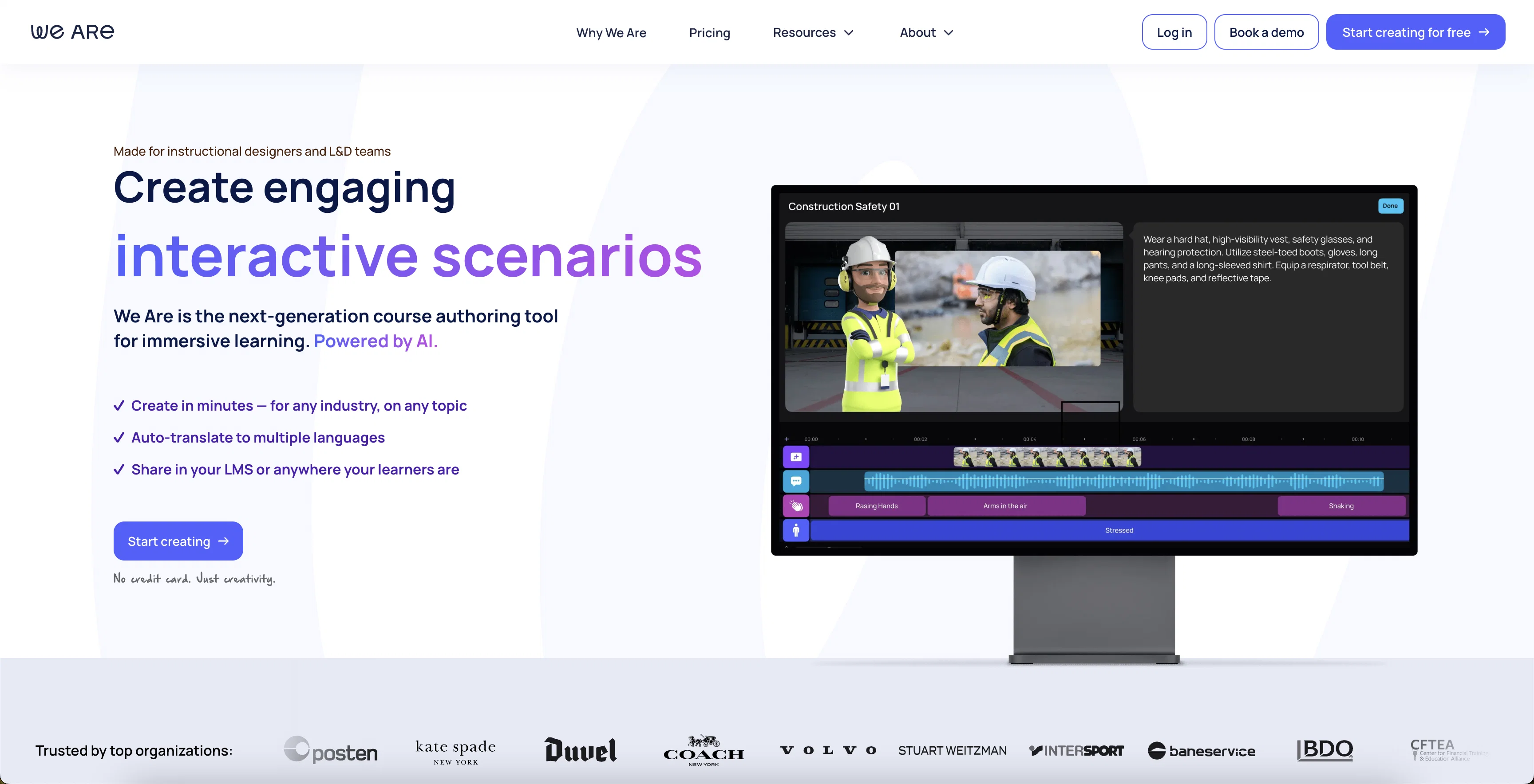We Are Learning website