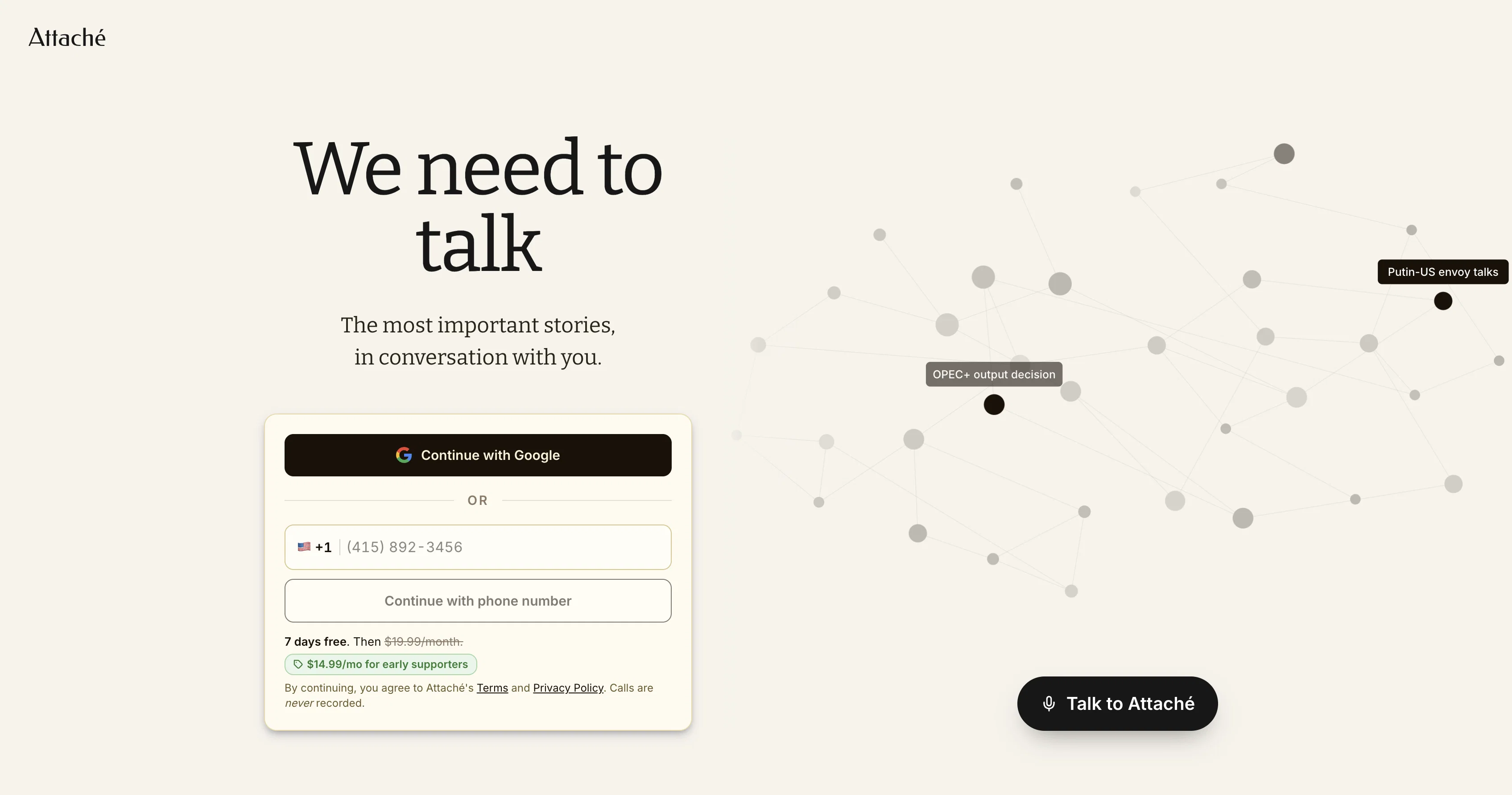 Attache website