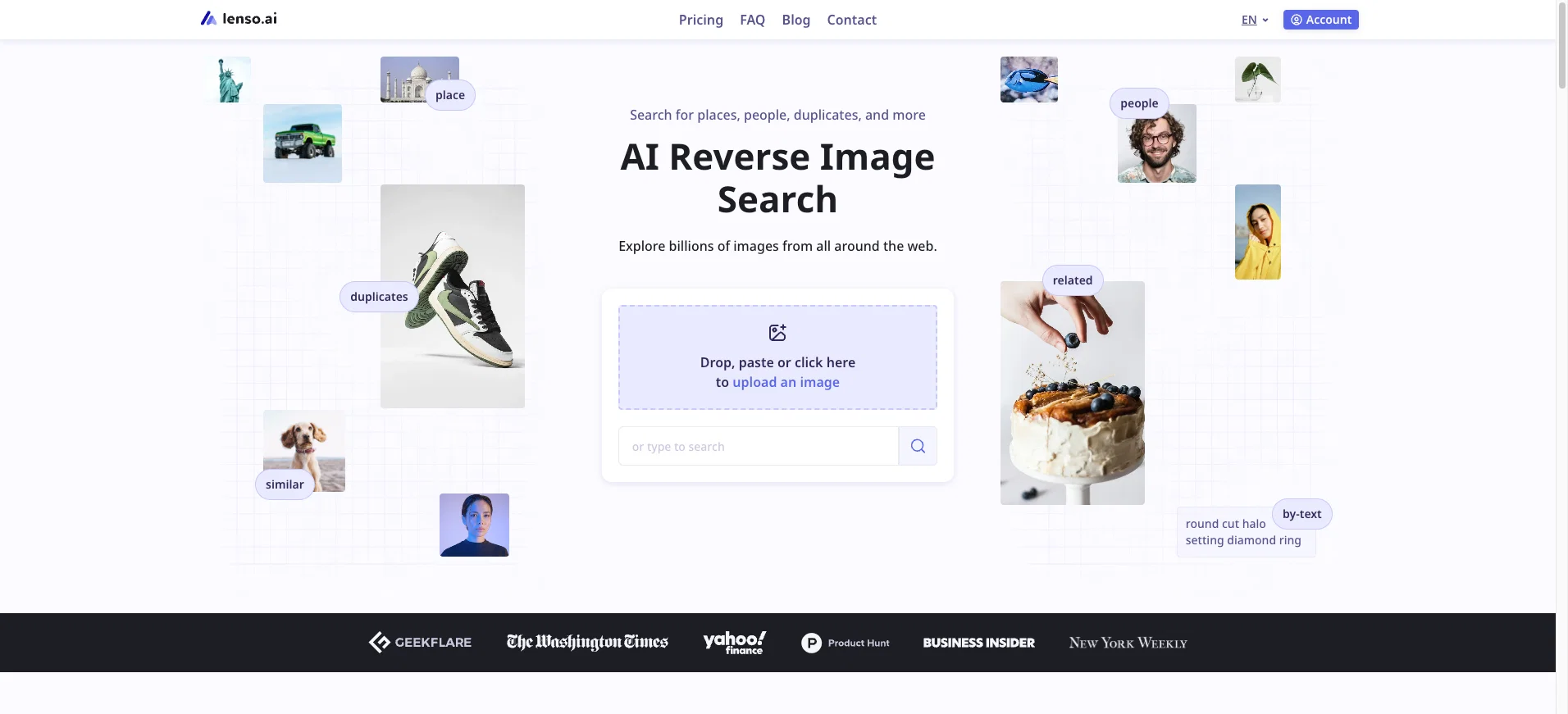 Lenso.ai website