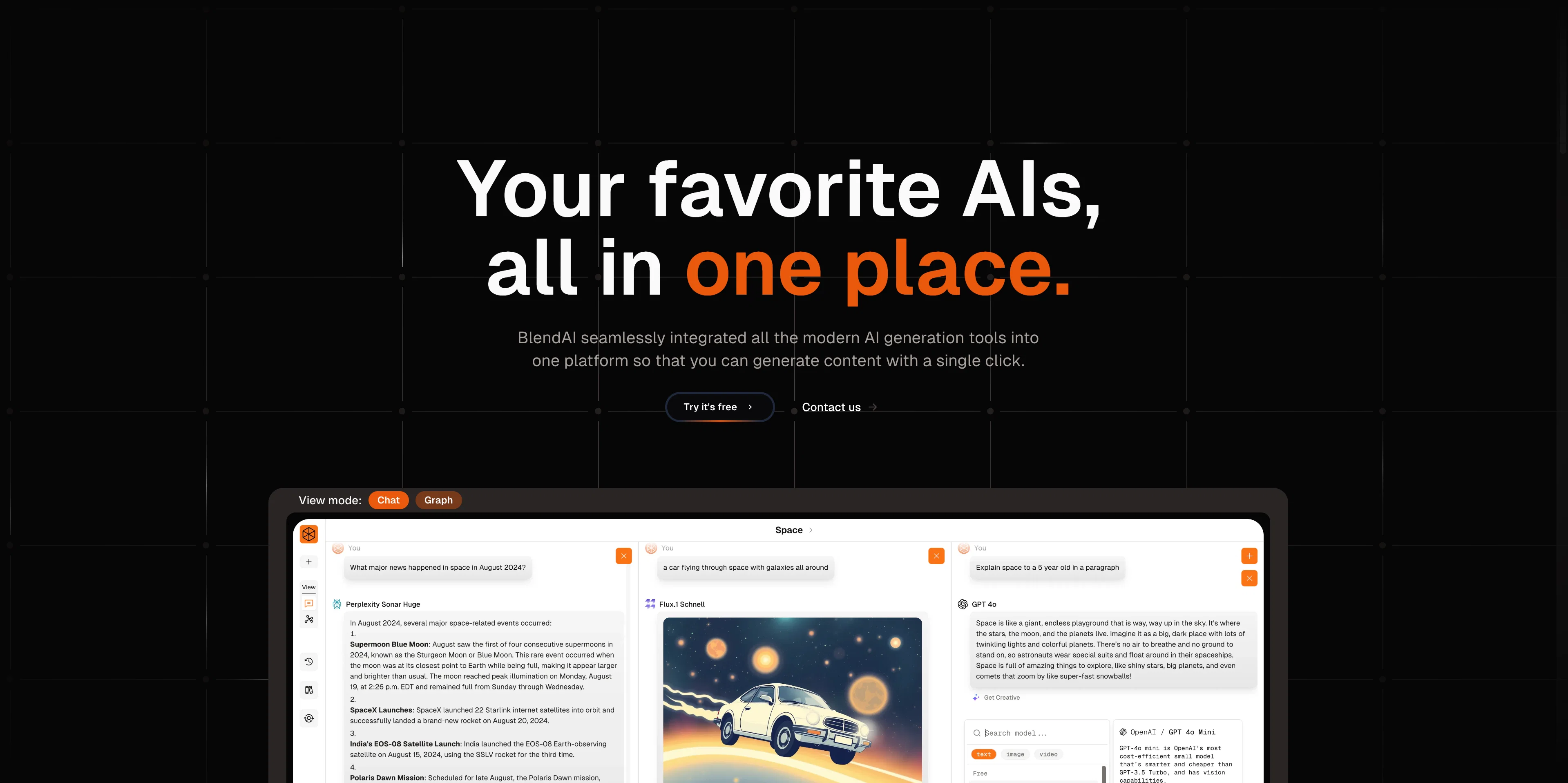 Blend AI website