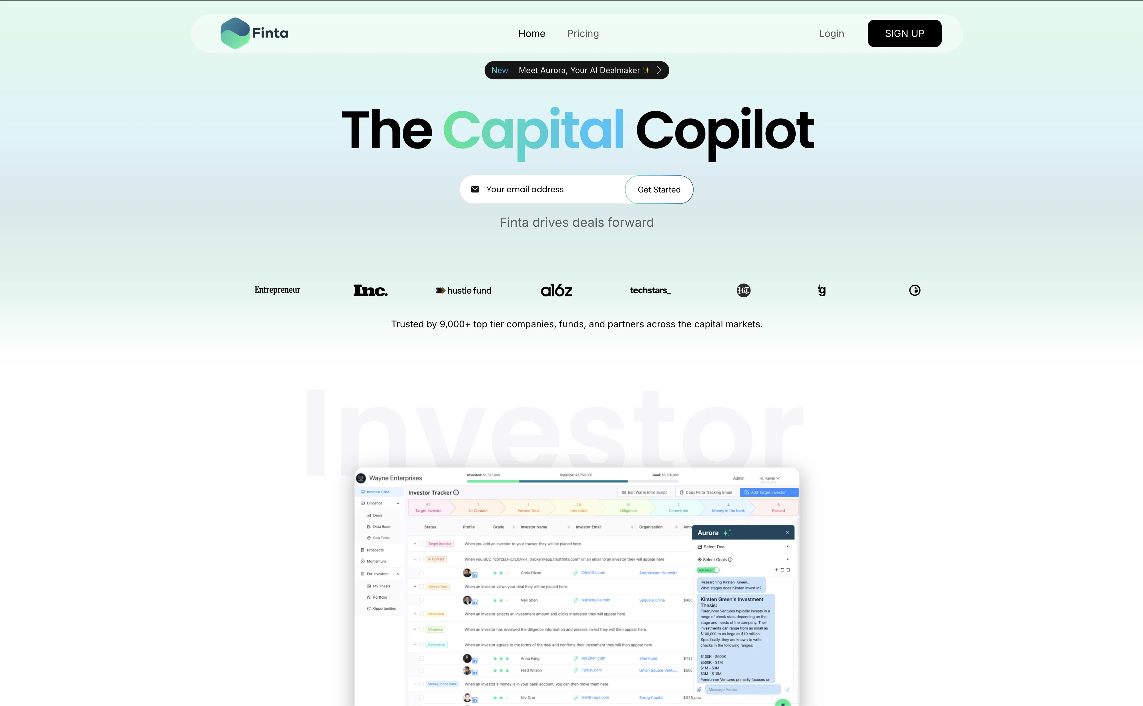 Finta website